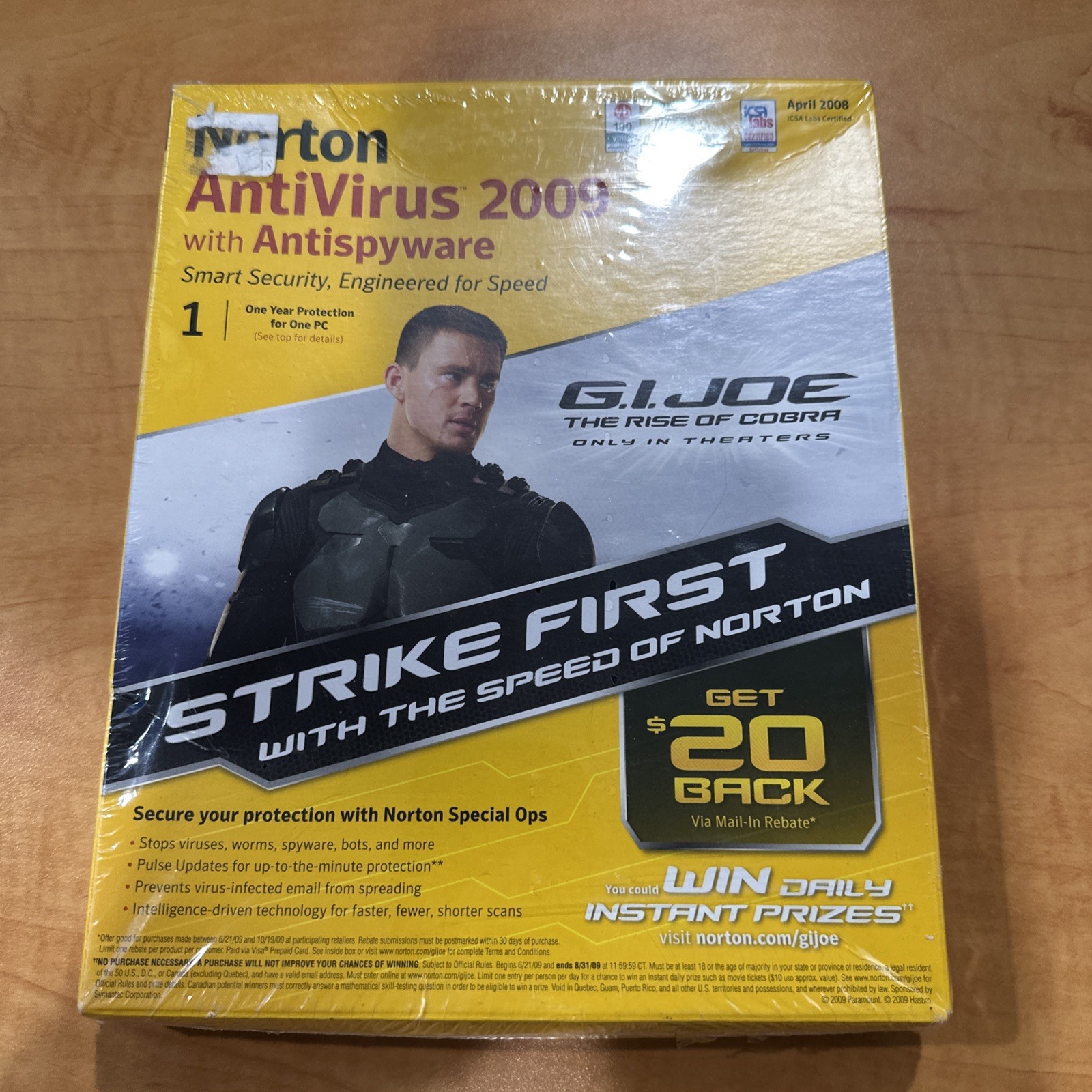 GIJoe Norton Antivirus 2009 New Sealed
