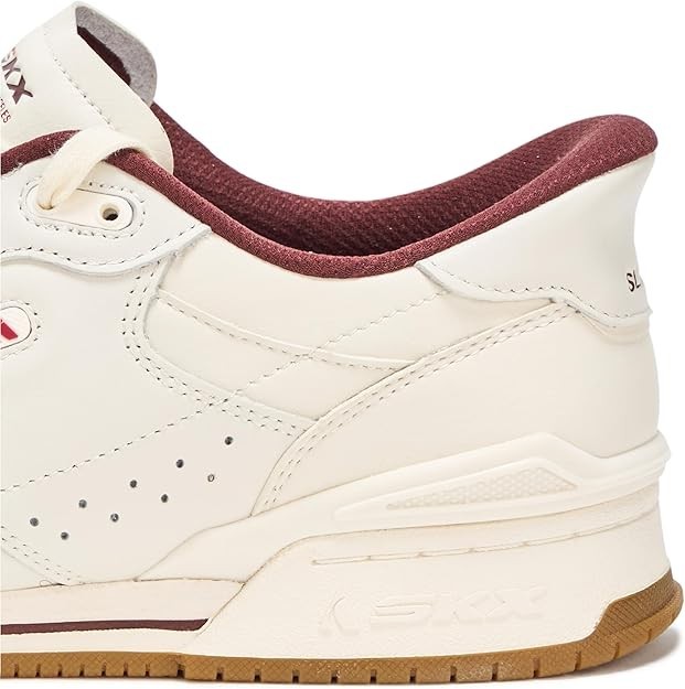 Wide Fit Man Skechers Slip-ins Recoil Sneaker Shoe 254200 Natural/Burgundy New