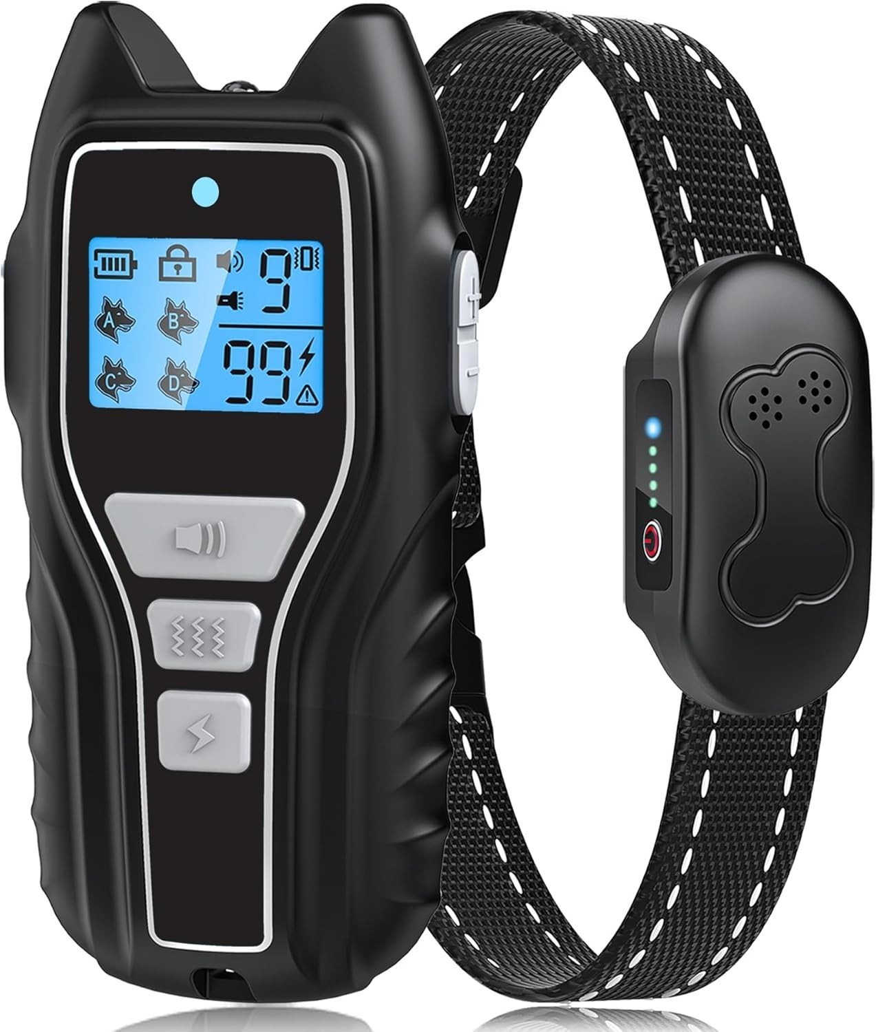 Collar De Choque Electrico Entrenamiento Para Perros Con Control Remoto......