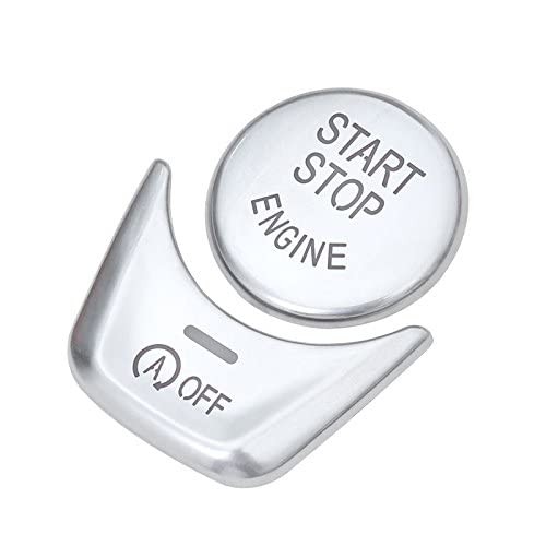 Duoles Silver Start Stop Engine Switch Button Cover for BMW 5 6 7 X 3 X4