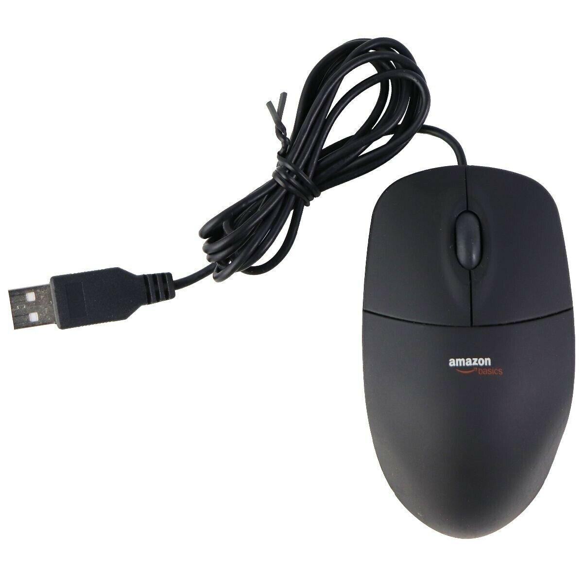 AmazonBasics 3-Button USB Wired Mouse (Black)