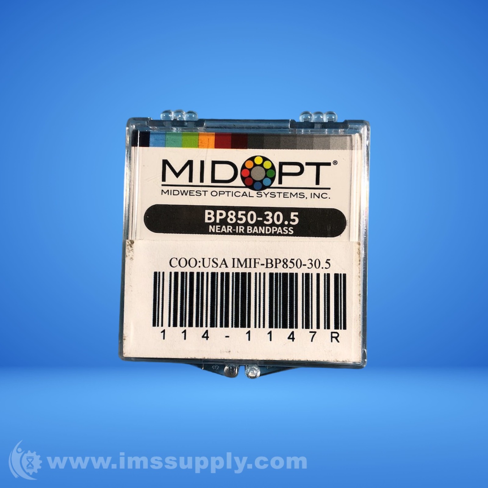 Midwest Optical Systems BP850-30.5 NIR Bandpass Filter FNFP