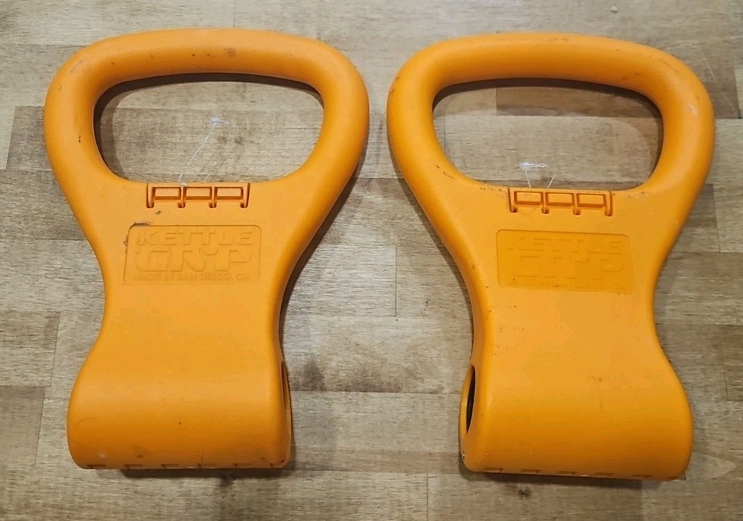 Kettle Gryp Portable Weight Dumbbell Handle Made In San Diego - Orange Set PAIR