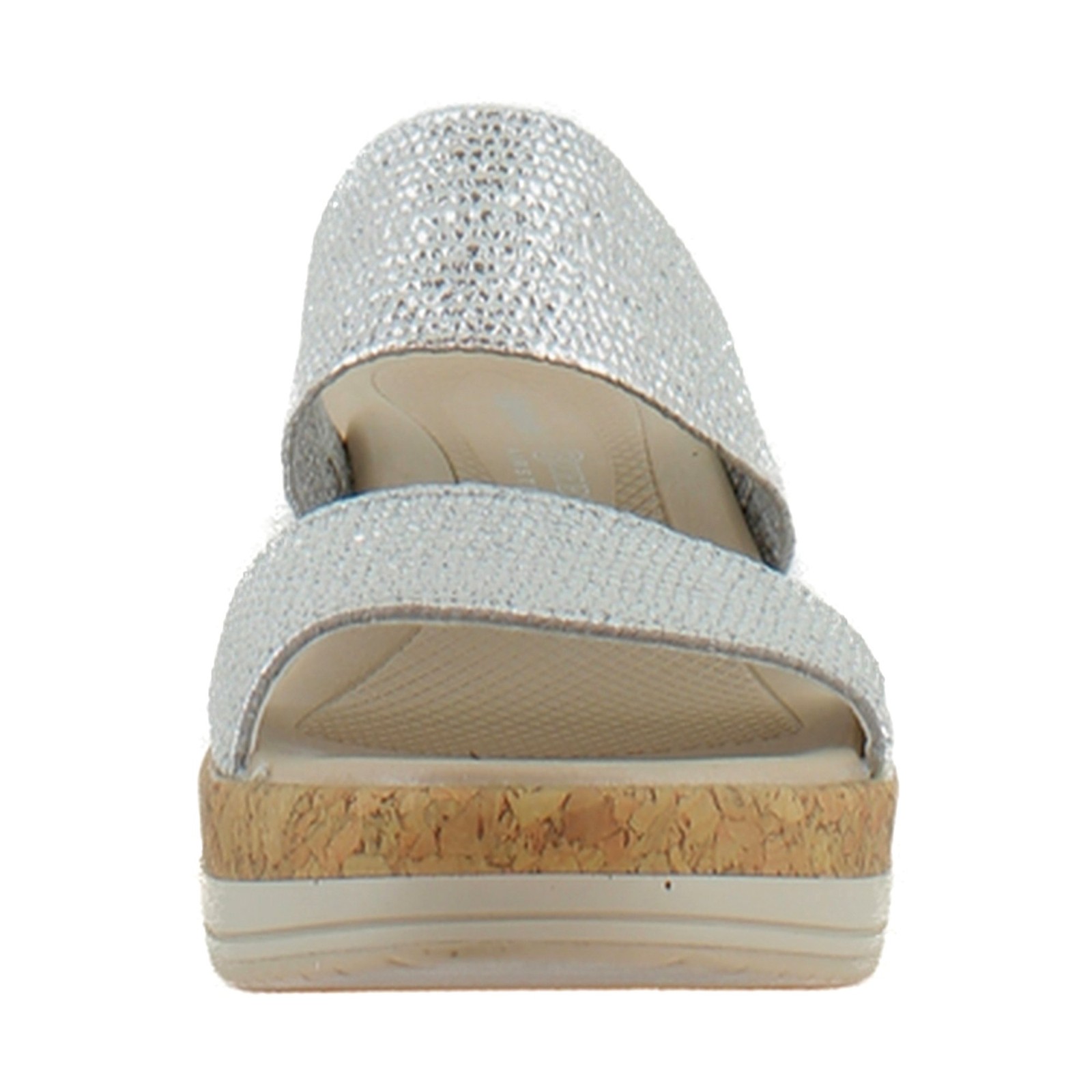 Bzees Resort Womens Sandals Silver