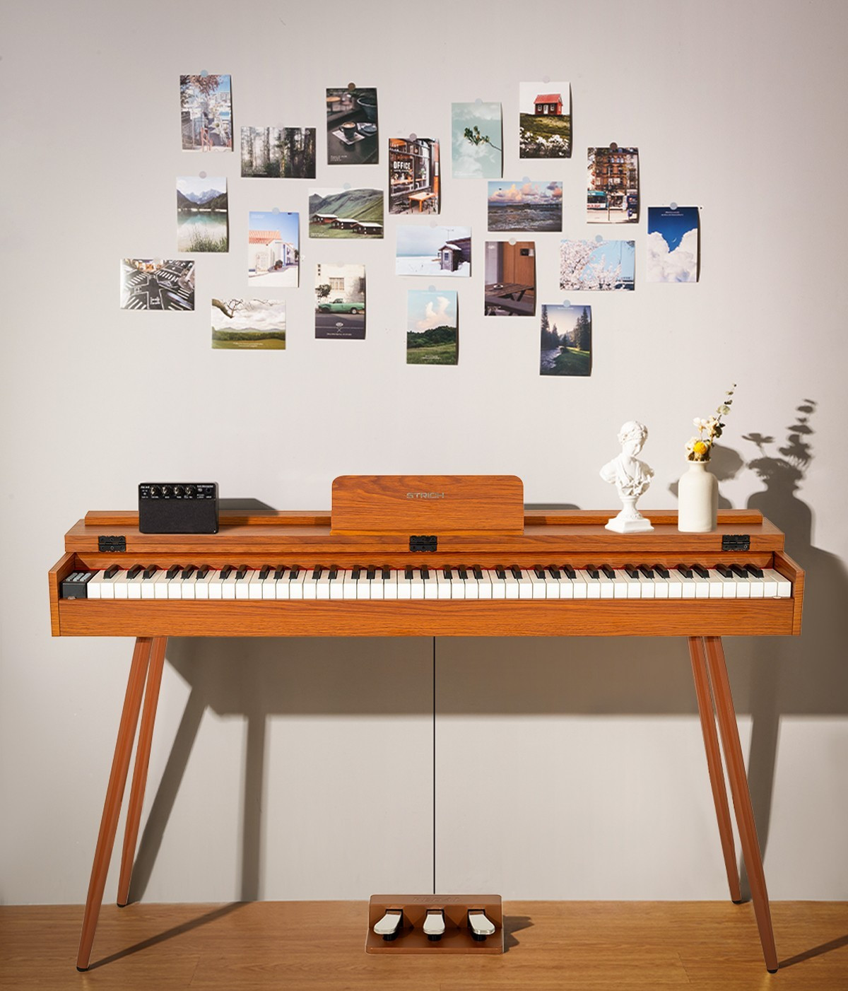 STRICH 88 Key Digital Piano Full Size Electric Piano Keyboard w/ Stand & Speaker