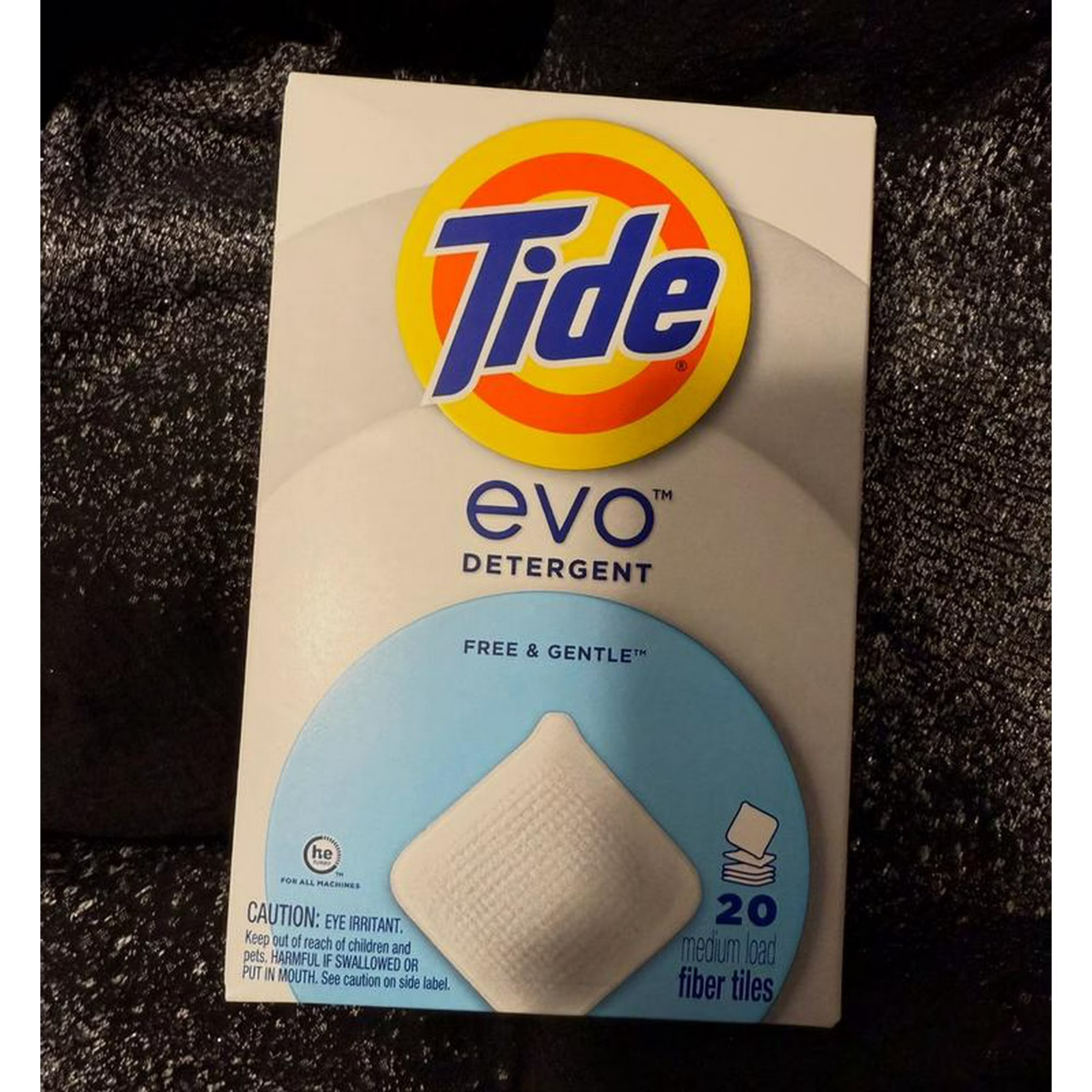 Tide Evo Laundry Tiles Free & Gentle Hypoallergenic Unscented 40 Count