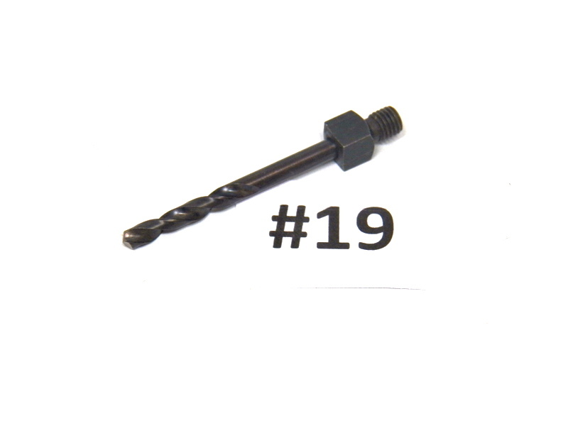 USA Made Long #19 (.1660) Cobalt Threaded Drill Bit 1/4-28