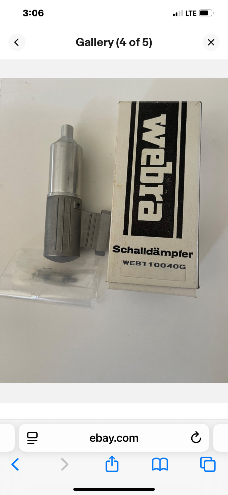 Webra Muffler Schalldampfer 40 WEB1100 40G for glow engines size 32-40 New