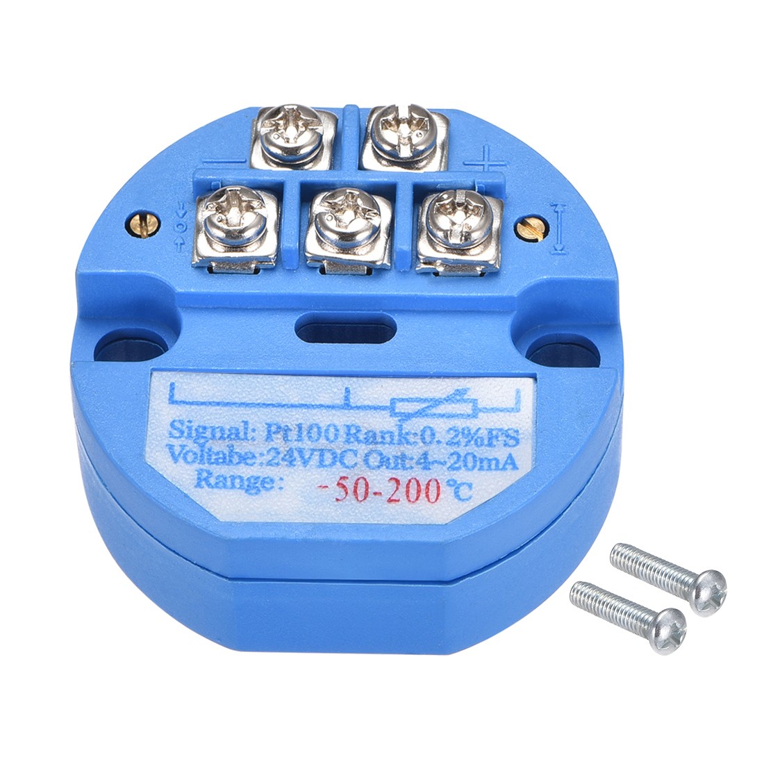 PT100 Temperature Sensors Transmitter 24V DC 4-20mA -50℃ to 200℃