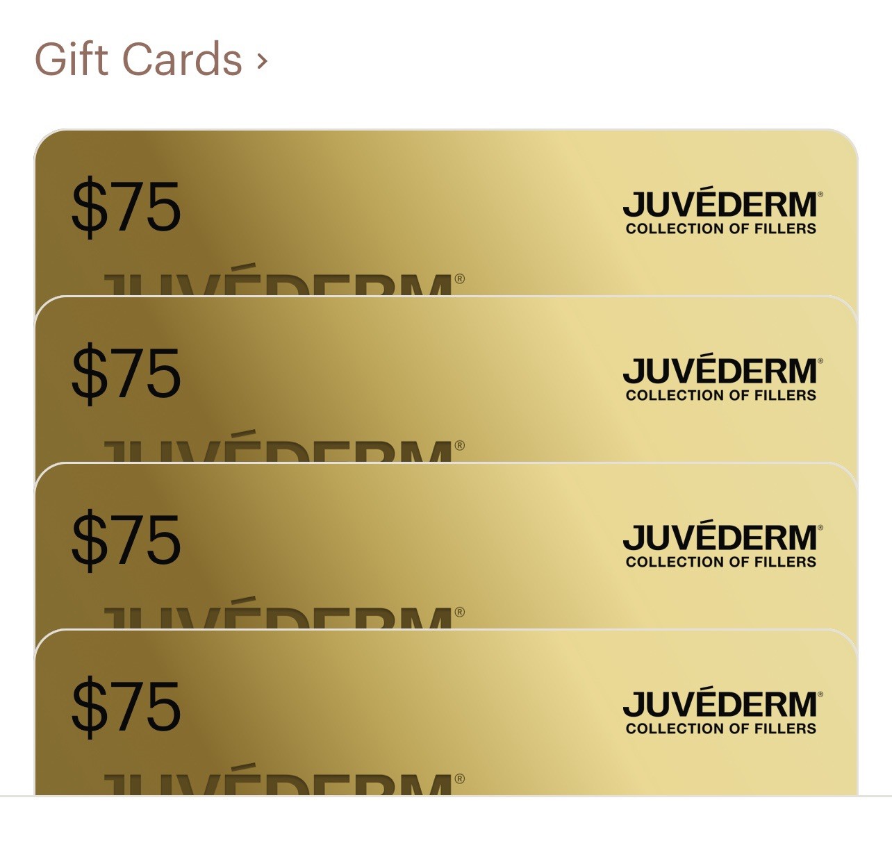 Allē Juvederm E-Gift Card No Expiration, Must Have Allē  Account 300.00