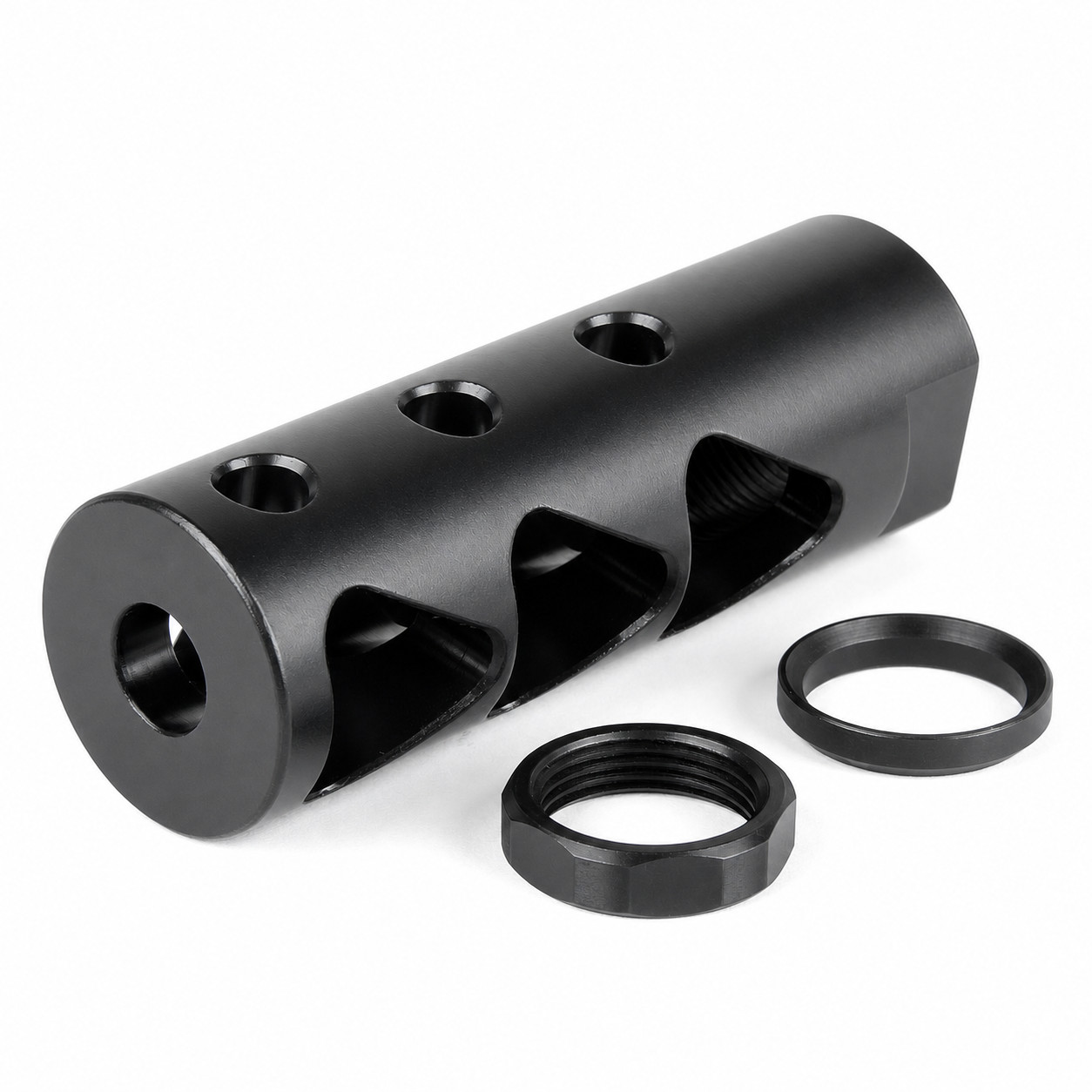 Steel 1/2x28 Thread Muzzle Brake for .223 556 22LR