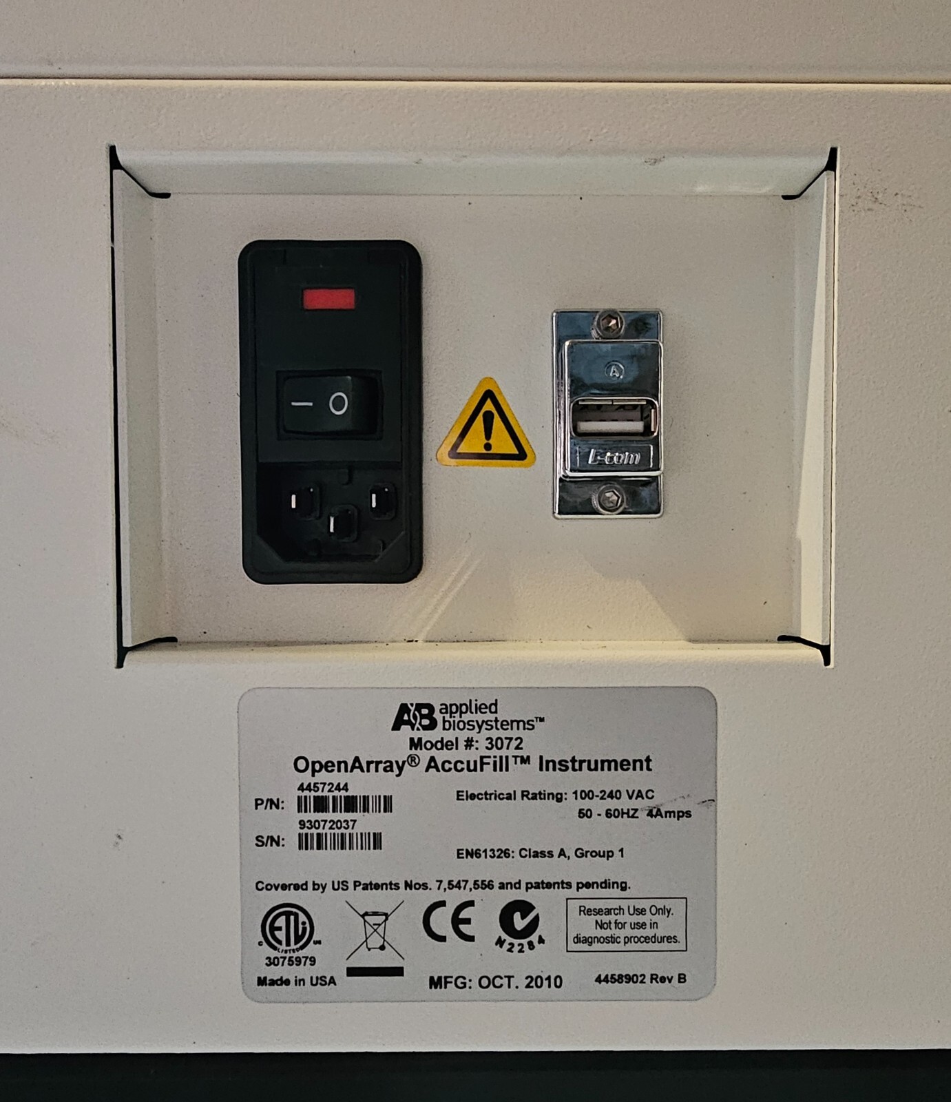 Applied Biosystems 3072 OpenArray AccuFill Liquid Handling System AB