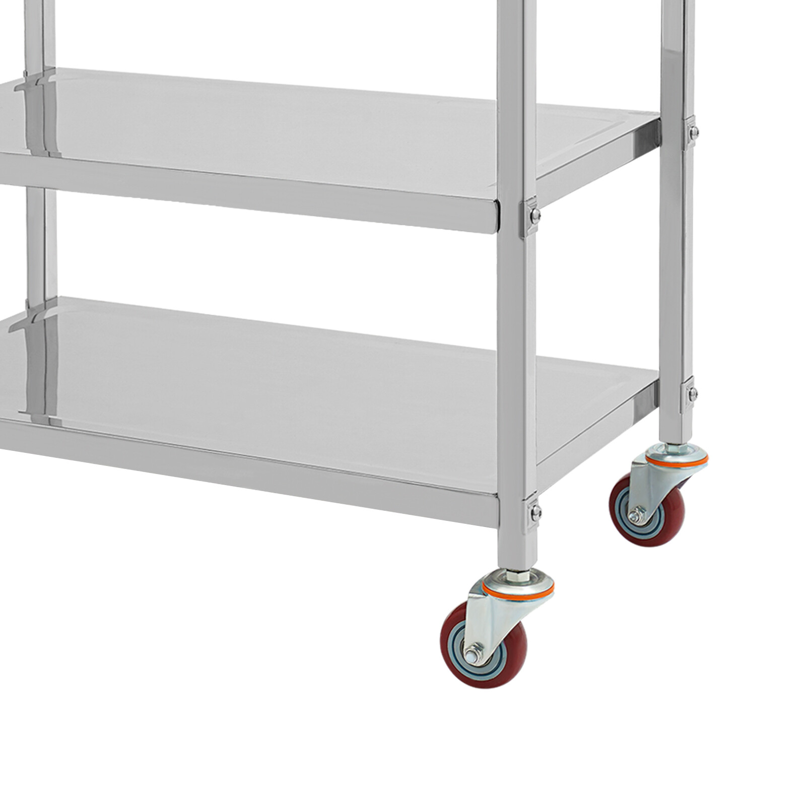 3 Tier Stainless Steel Kitchen Trolley Cart, Kitchen Trolley Car