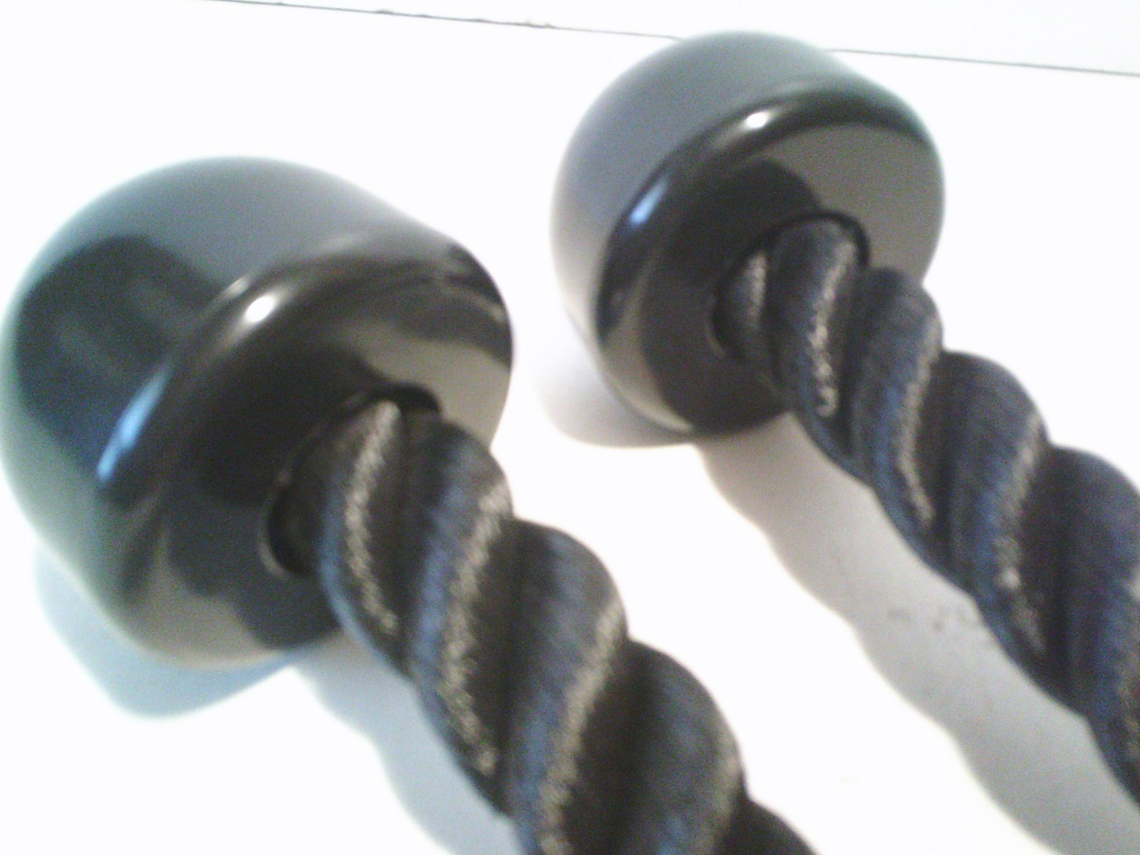 Two Clean 14" Pull Down Knob Ropes for Cable Weight Machines FREE SHIPPING