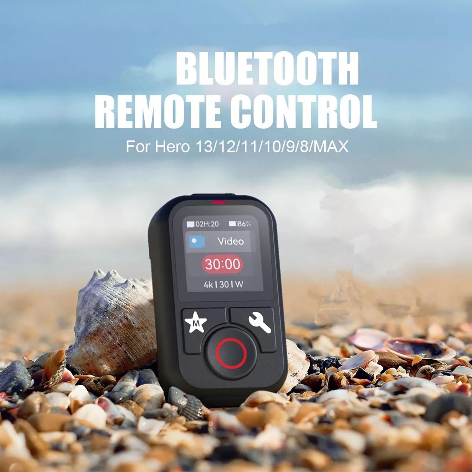 Bluetooth Remote Control For GoPro Hero 13/12/11/10/9/MAX Multifunctional Modes