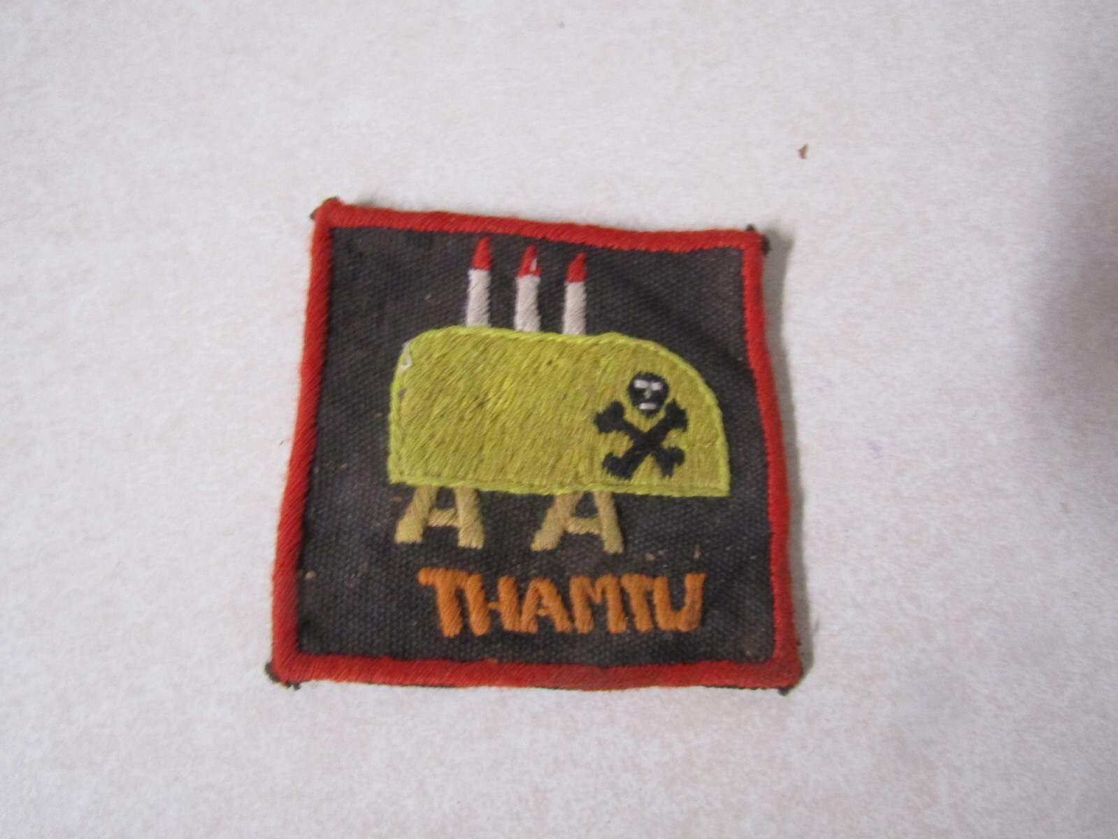 MILITARY PATCH VIETNAM ERA OLDER SEW ON THAMTU