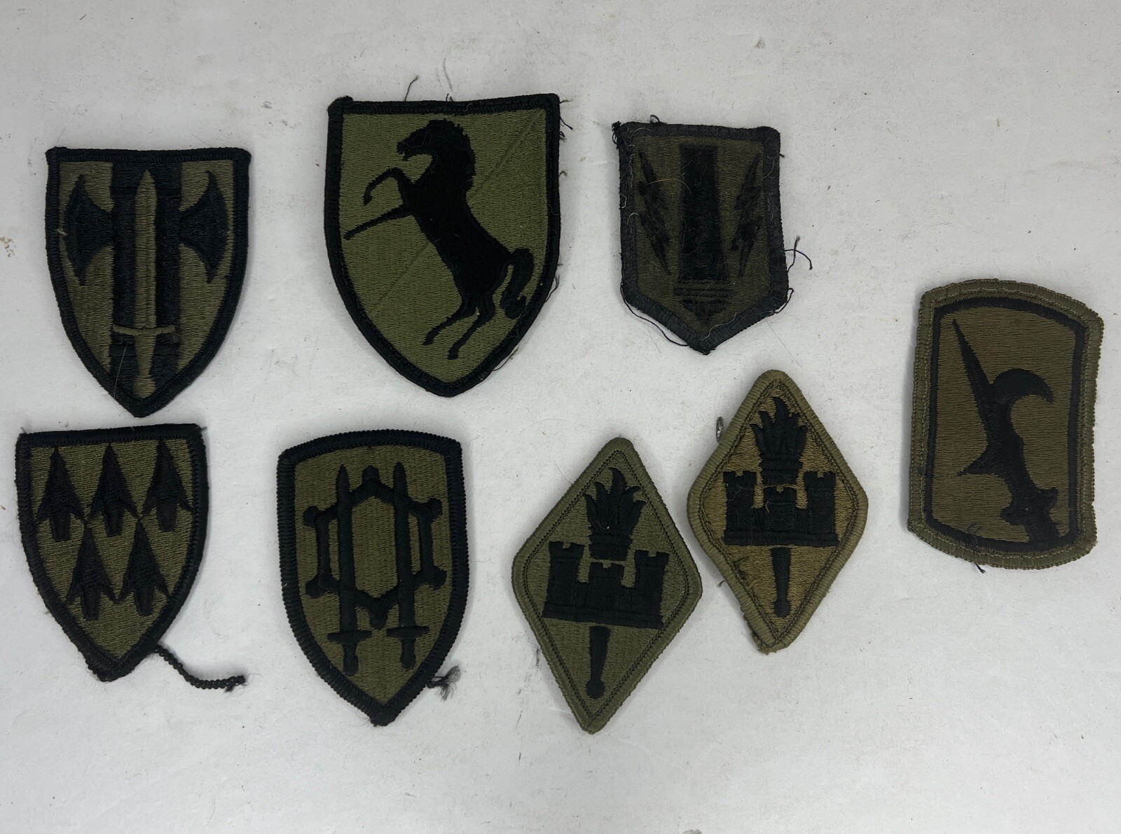 Lot of EIGHT: Military Sew on Patches