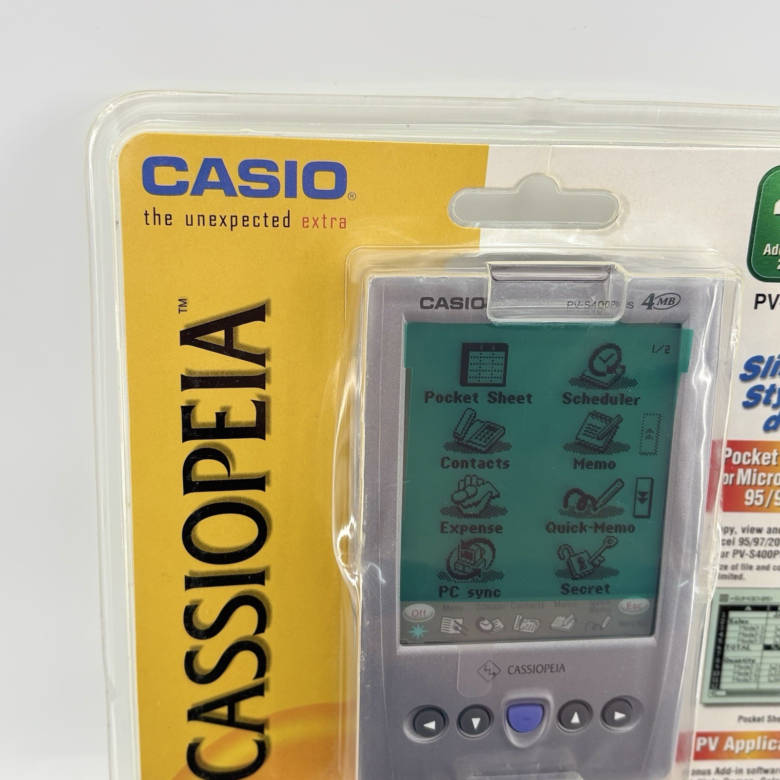 Casio Cassiopeia Pocket Viewer PV-S400 Plus 4mb Memory Pen-Touch Sealed Read Ds!