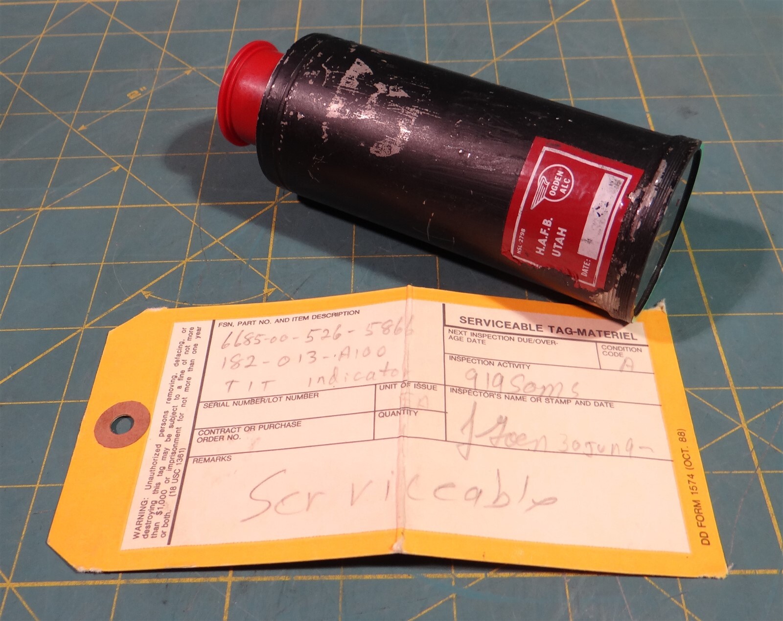 Aviation Electrical Temperature Indicator P/N 182-013-A100 NSN 6685-00-526-5866