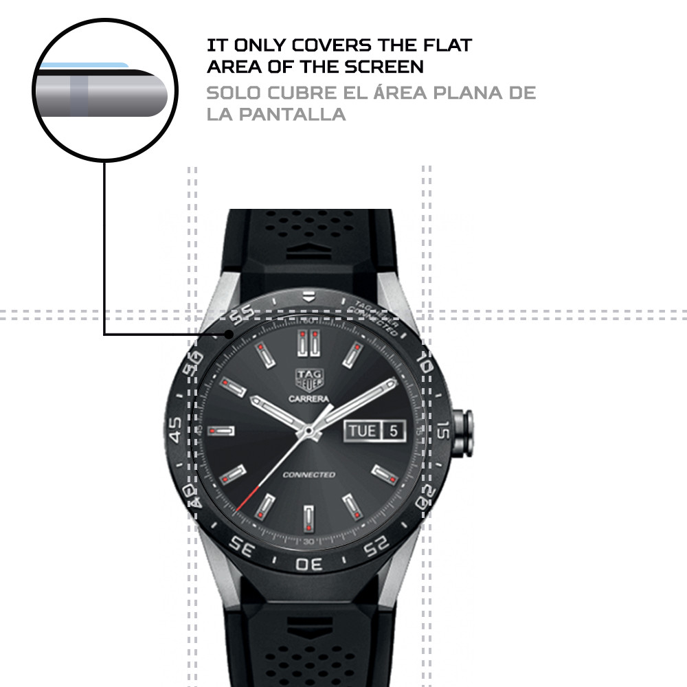 ANTISHOCK Screen protector for TAG Heuer Connected 46 mm