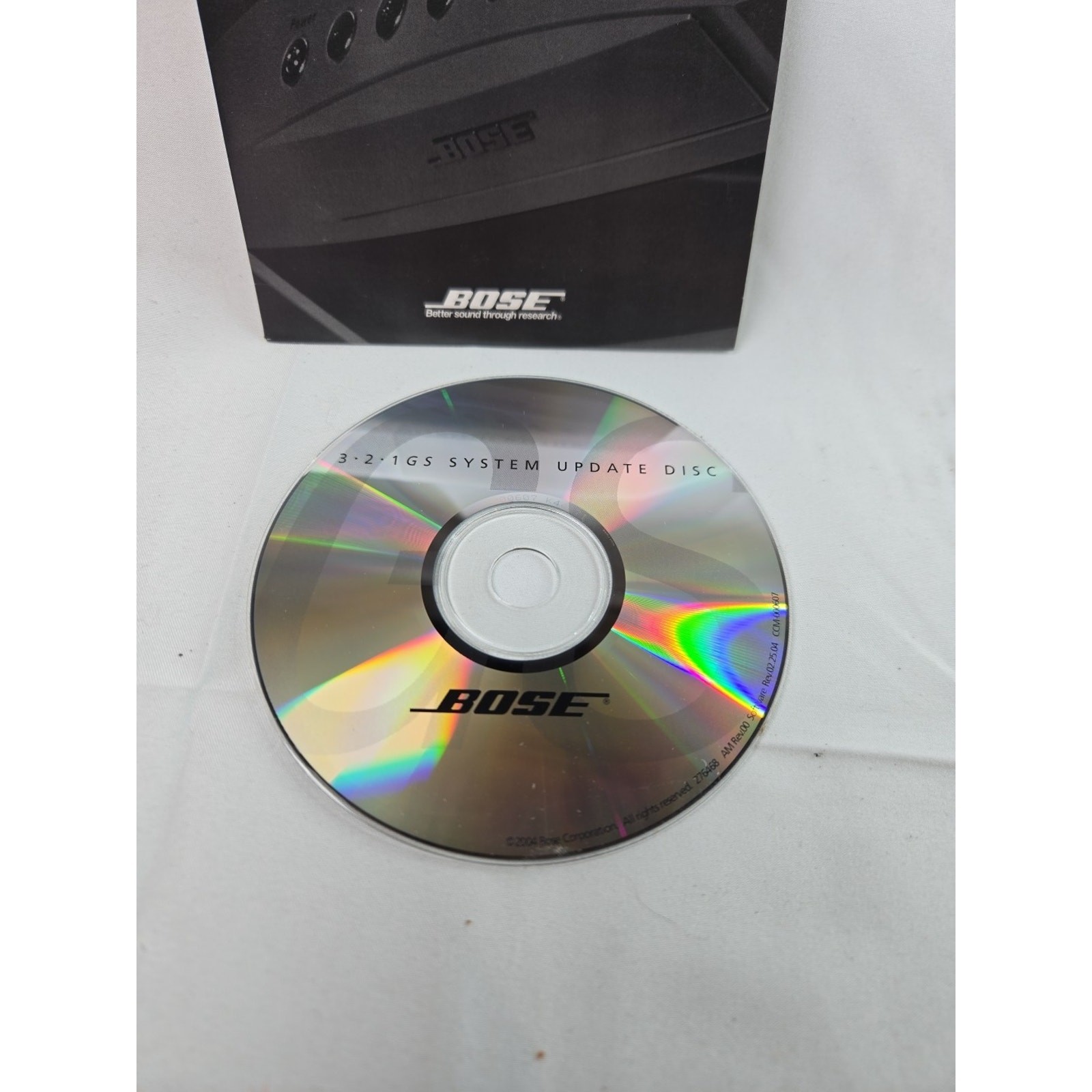 Bose 3•2•1 GS Media Center System Update Disc Original OEM