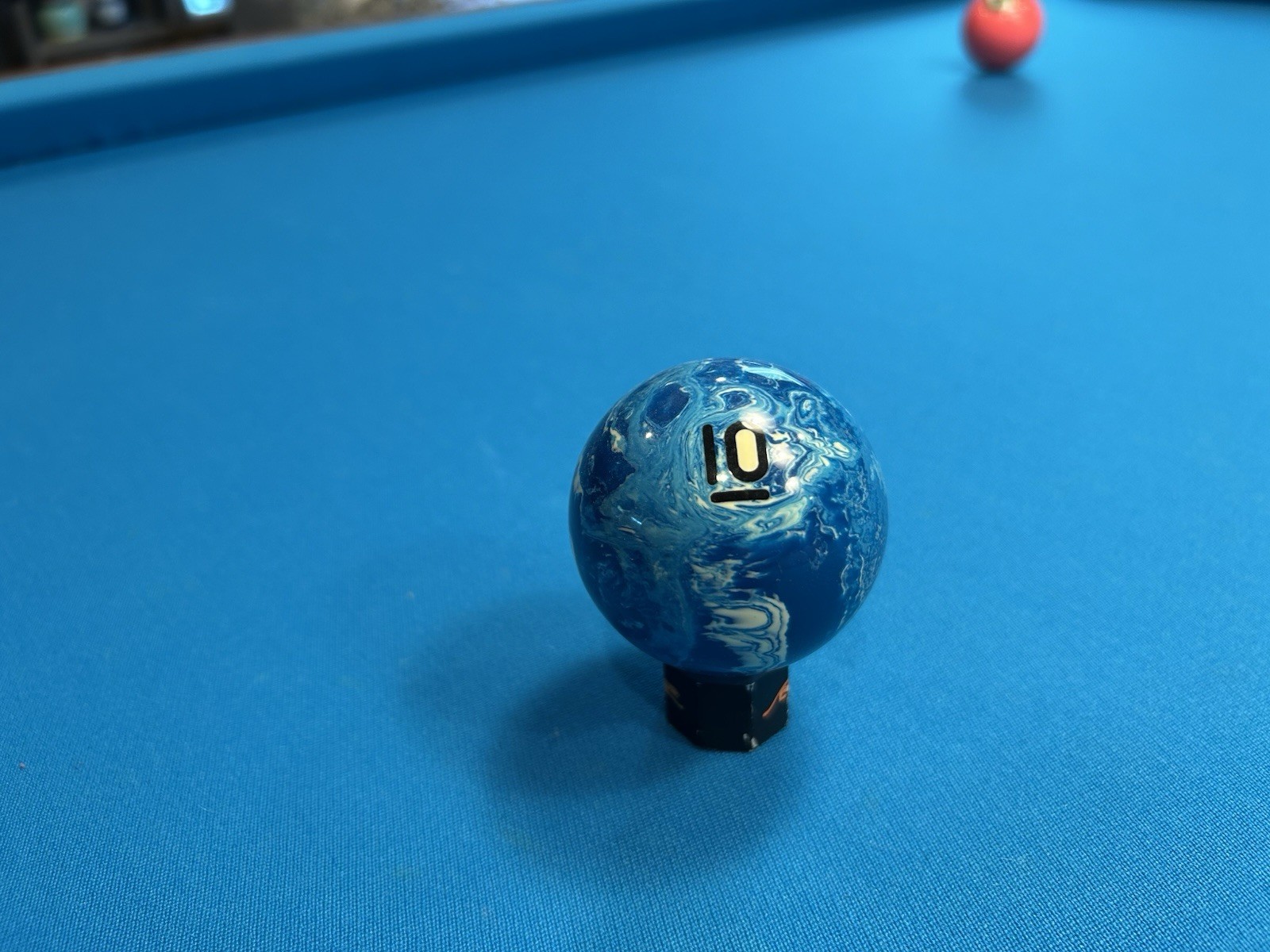 Marble Pool Ball Unknown Brand But UNIQUE! Ten/ 10 Ball