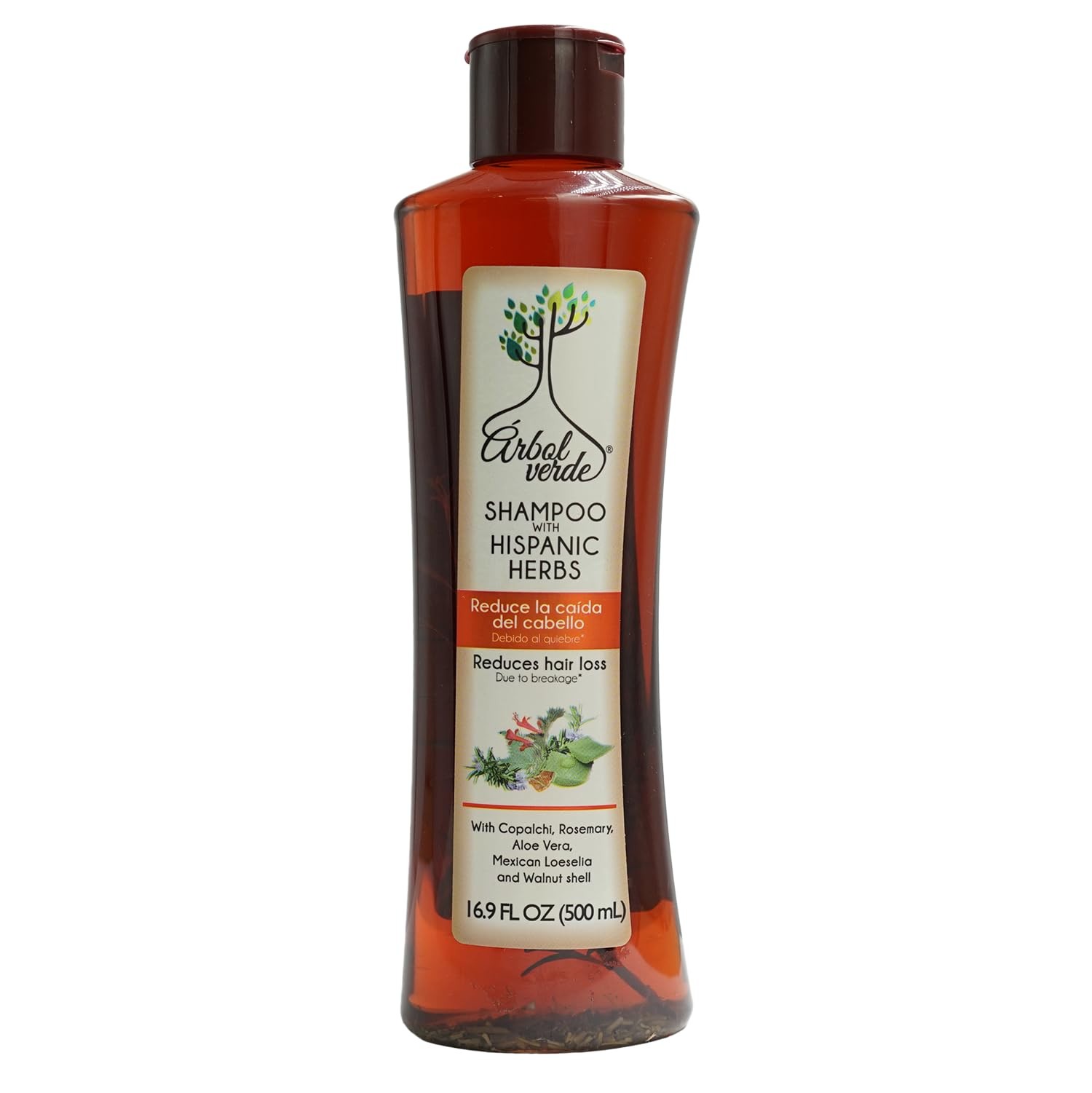 Árbol Verde Natural Anti Hair Loss Shampoo – 16.9 Ounce (Pack of 1), Caramel