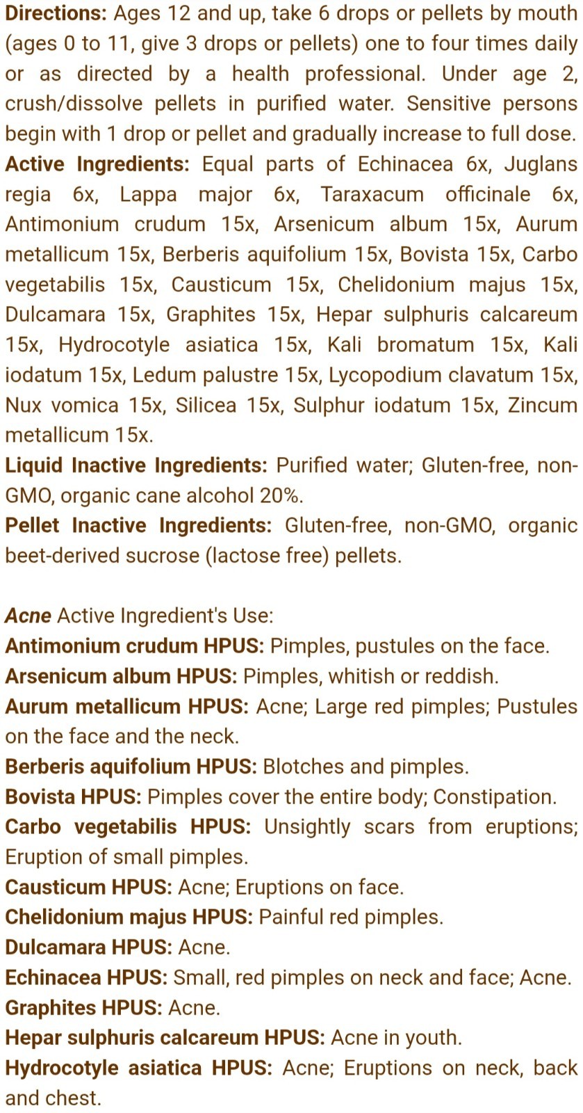 Newton Homeopathics Acne 1 FL OZ