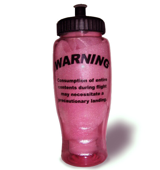New 27-oz Aviatrix Sport Bottle, translucent pink, BPA-free