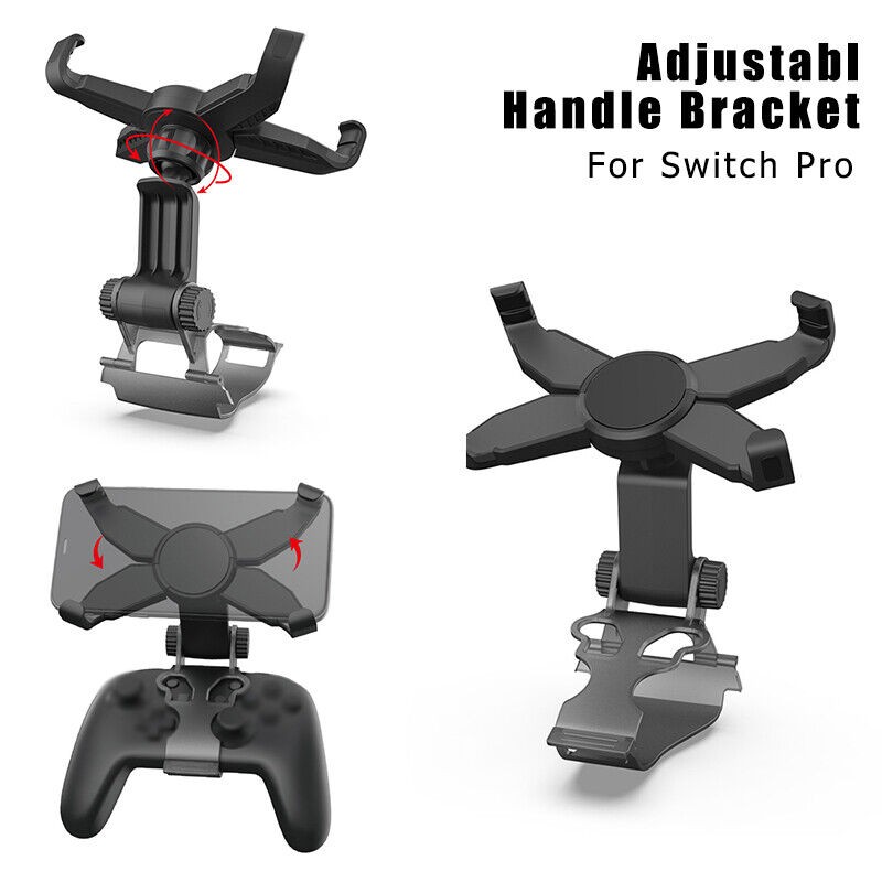 Adjustable Handle Bracket Phone Holder Mount Clamp For Switch Pro Controller