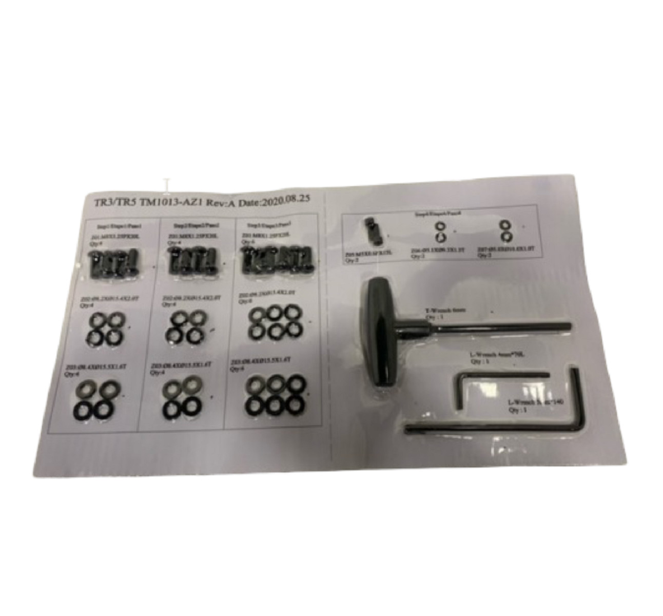 Merit Fitness TR3 TR5 AFG T5 Treadmill Hardware Kit Assembly 1000451201