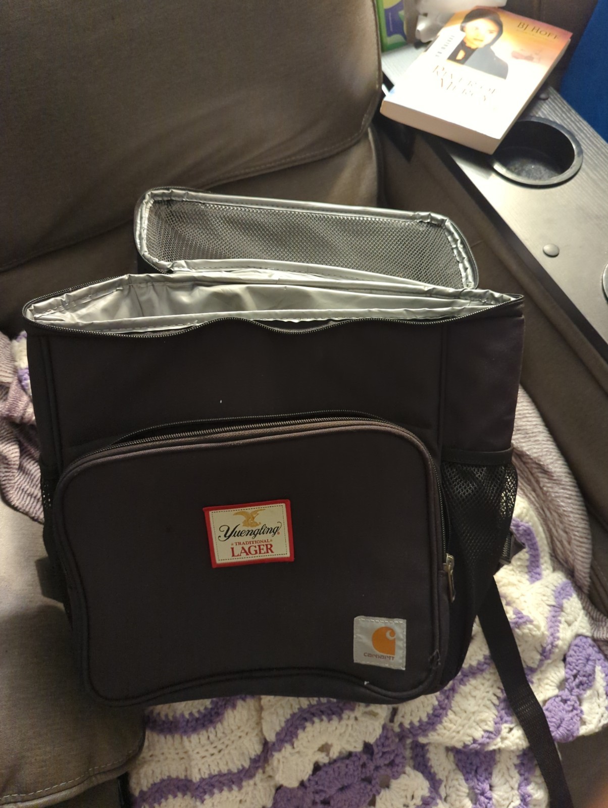 Carhartt Backpack - 20 can cooler - with Yuengling Lager Patch Used