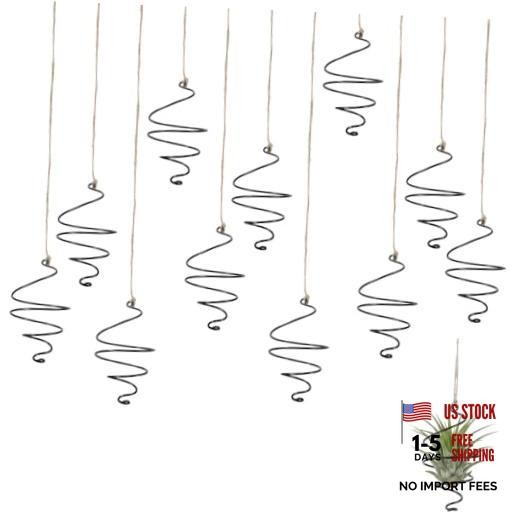 Xinjoduz 12 Pack Hanging Air Plant Holder with Low-Tangle Jute Ropes |