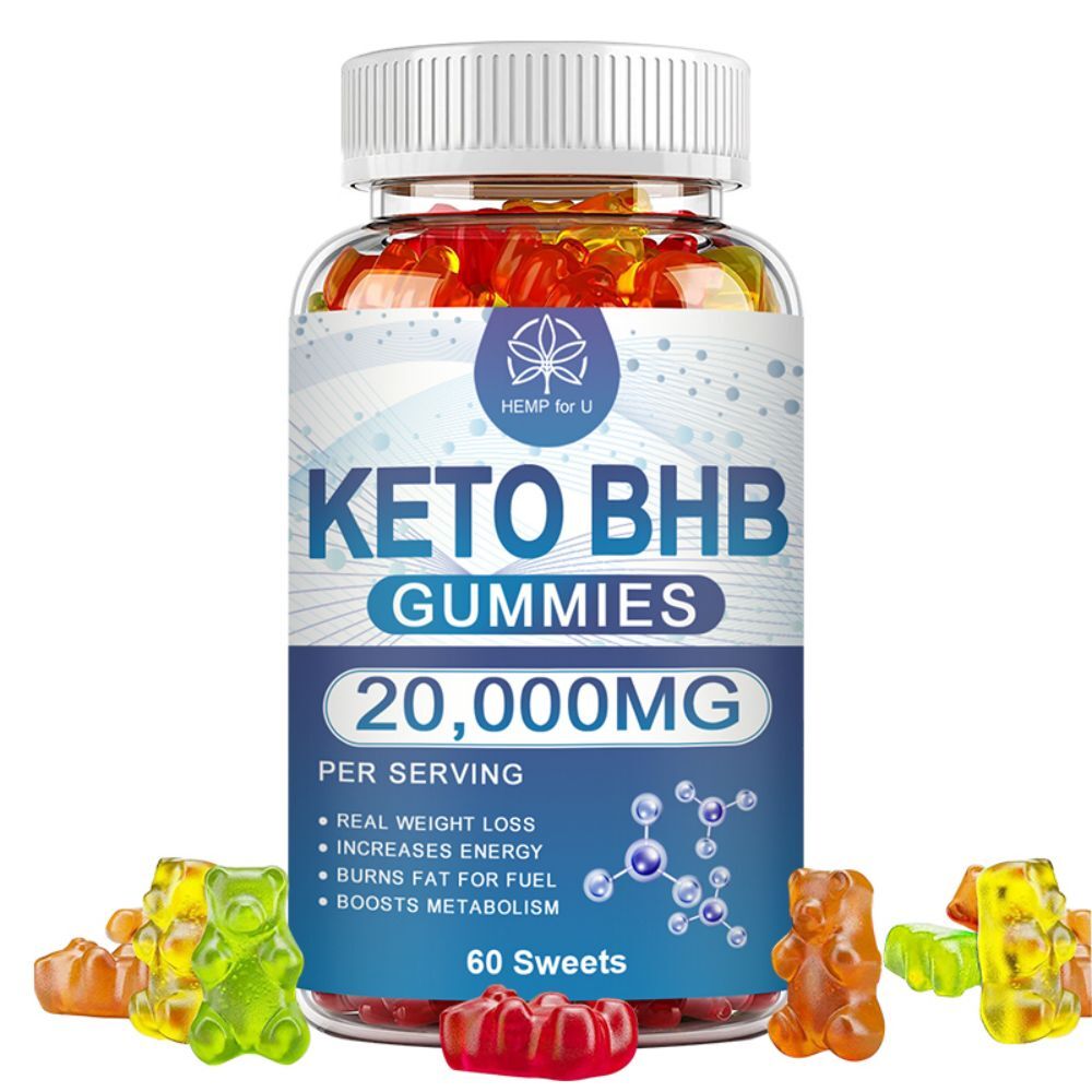 Keto BHB Gummies 2000MG Apple Cider Vinegar ACV Weight Loss Fat Burner 60 Gummy