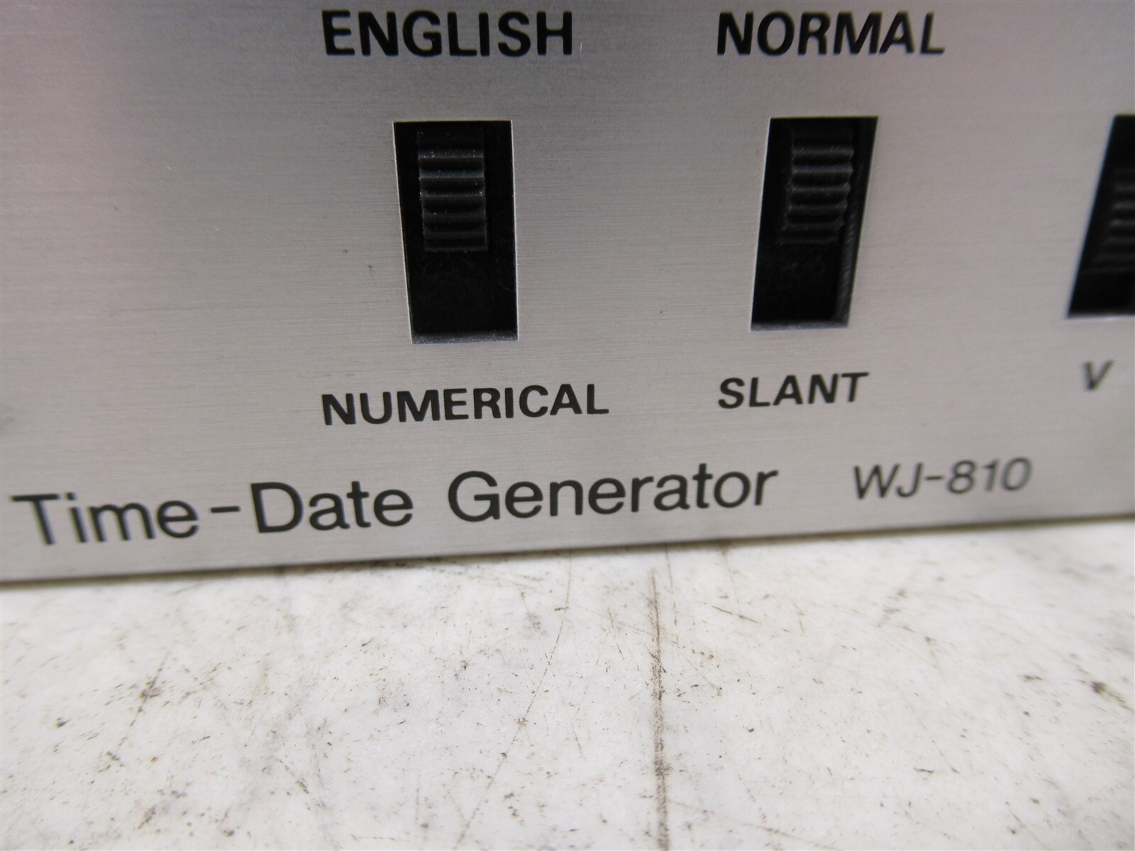 Panasonic Time-Date Generator WJ-810 Vintage Rack Mount Production Deck