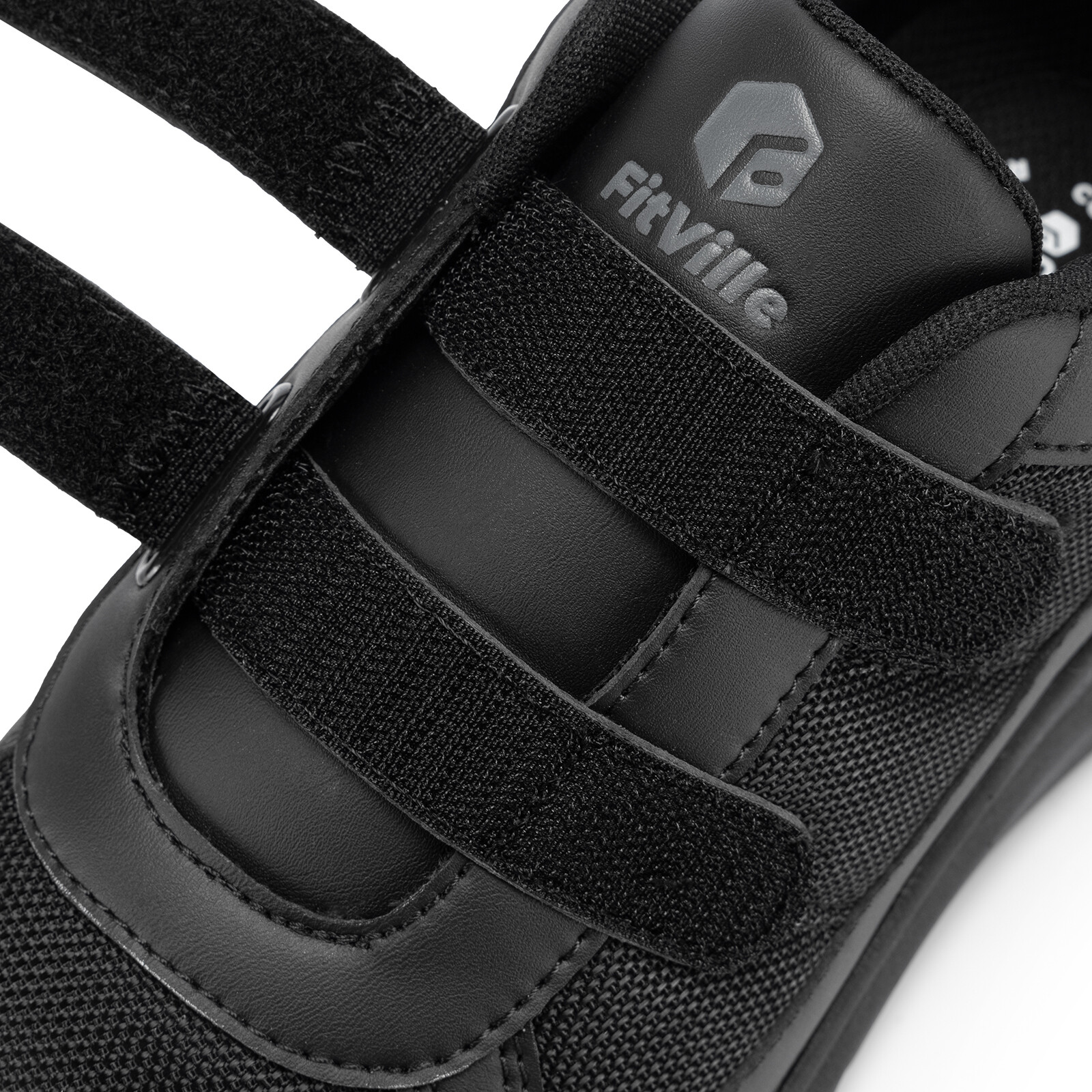 FitVille Men Extra Wide Diabetic Shoes Adjustable Straps Neuropathy Swollen Feet