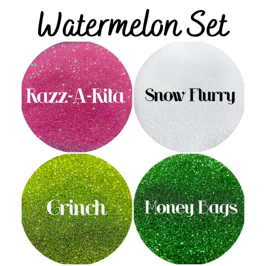 Premium Polyester Glitter Set - Watermelon Set