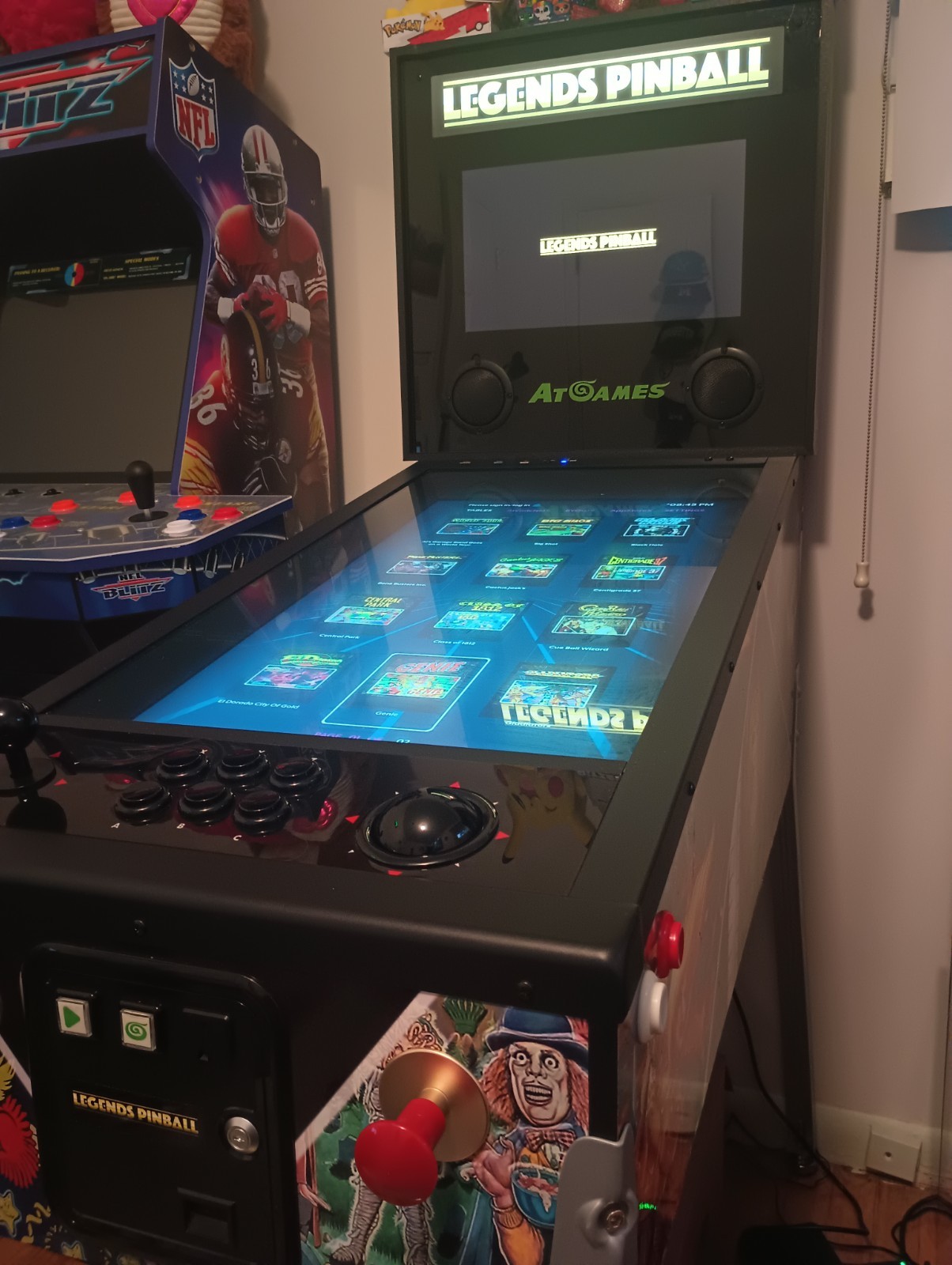Atgames Legends Pinball 22 Tables Upgraded Control Panel WIFI Great Condition
