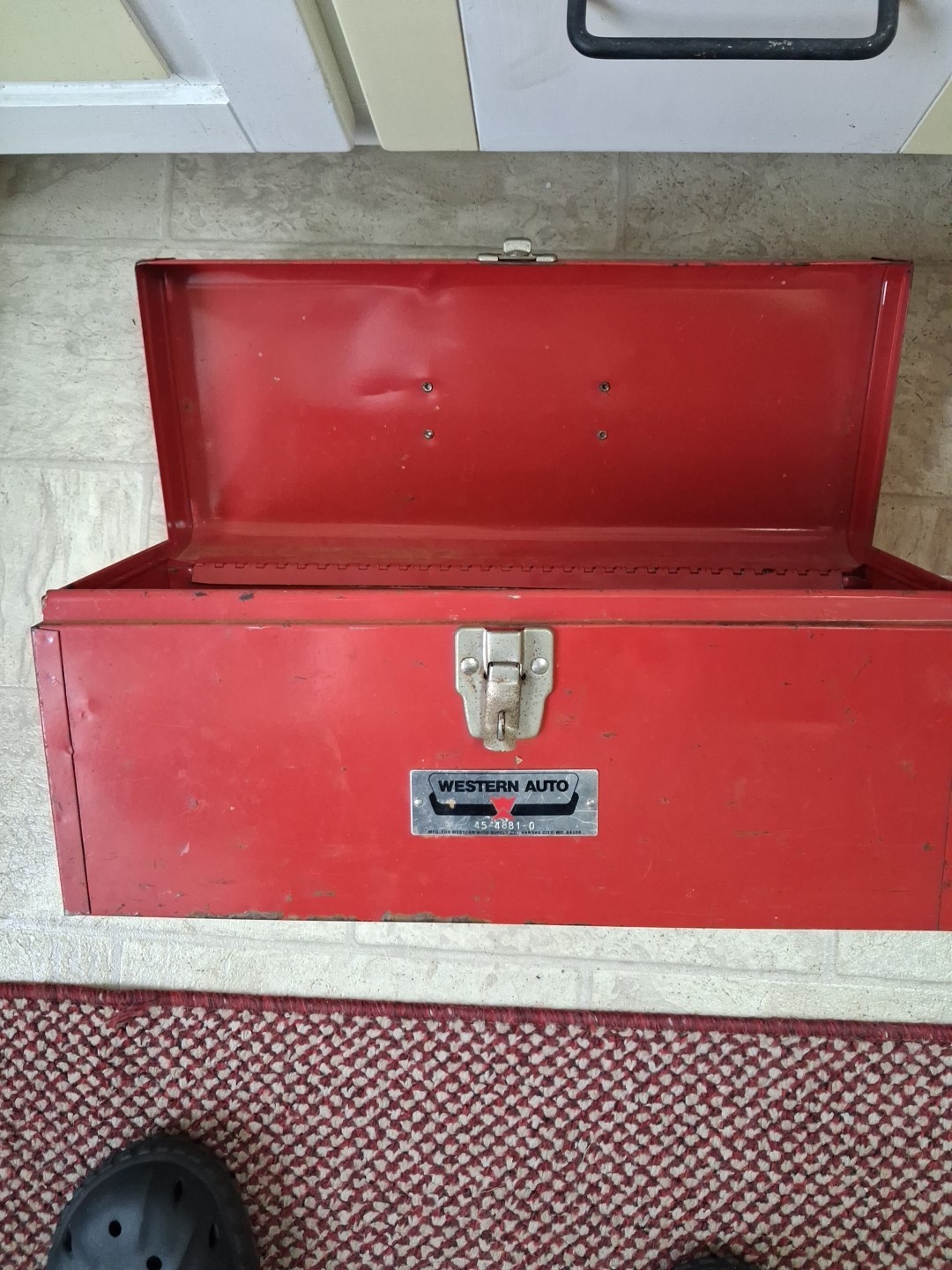 Vintage Western Auto tools Box Red 45-4881-0