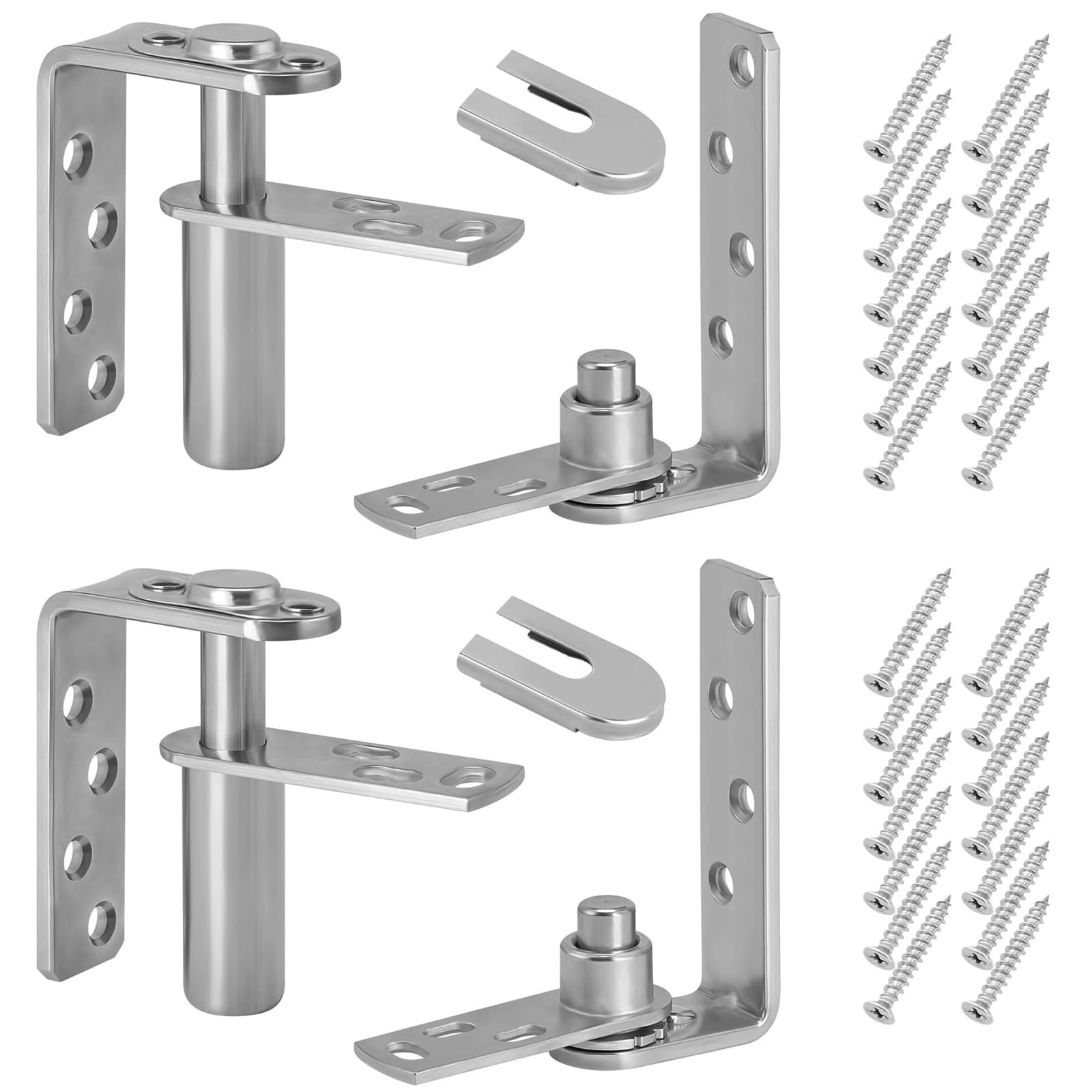 Saloon Door Hinges Self-Return Double Swinging Cafe Door Hinges 304 Stainless...