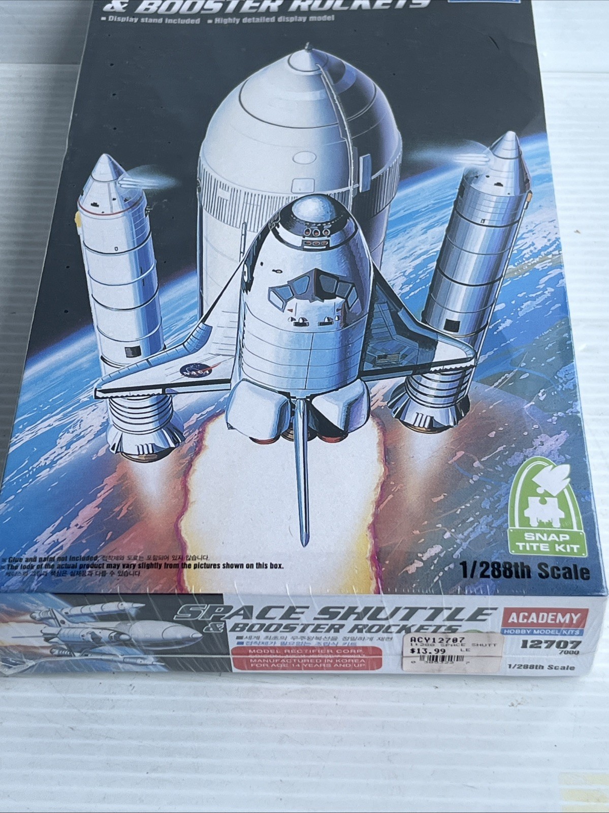 Academy 12707 Space Shuttle With Booster 1/288 Scale Plastic Model Kit