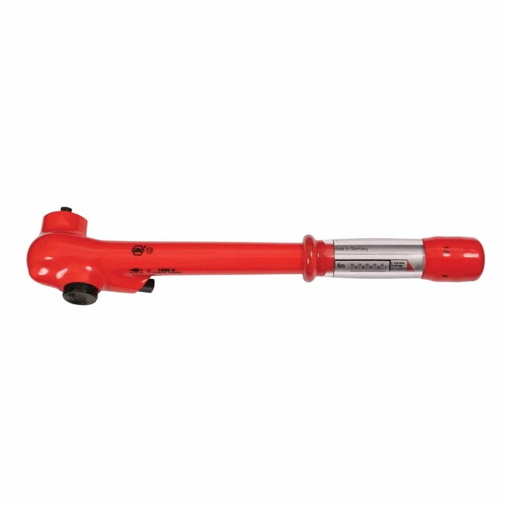 Wiha 30138 Insulated Ratcheting Torque Wrench 3/8in Drive 5-50Nm