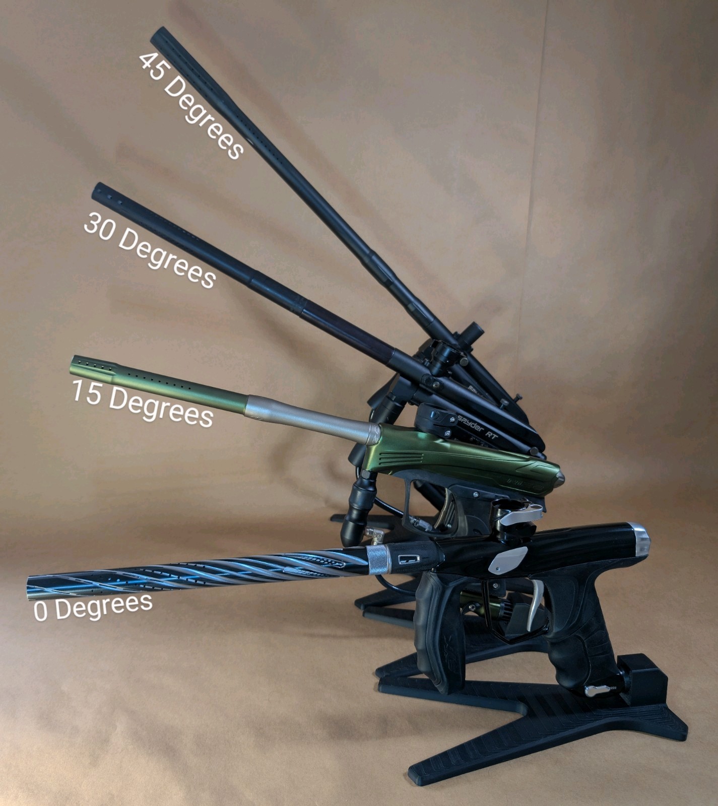 Paintball Gun Display Stand (45 Degrees)