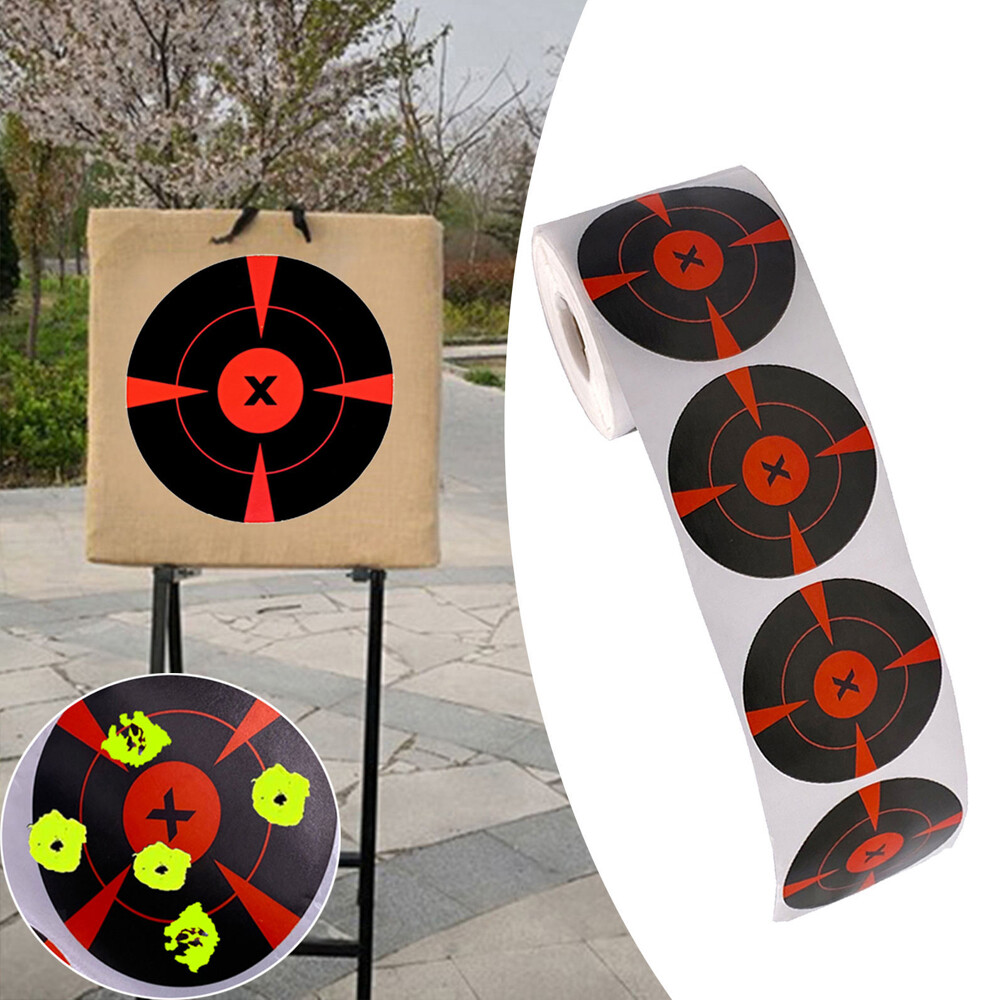 250Pcs / Roll 3" Shooting Self Adhesive Target Splatter Reactive Target Stickers