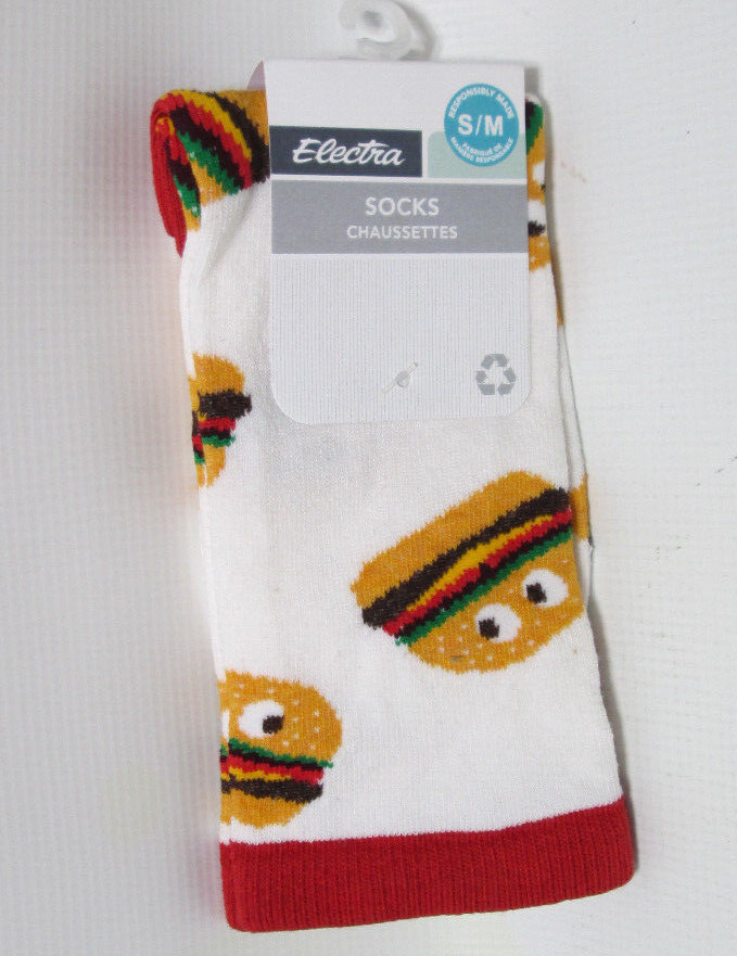 ELECTRA BICYCLE Burger  9” CYCLING SOCKS NEW Bicycle Purple Townie Cruiser Bike
