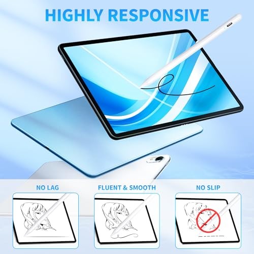 Stylus Pen for Touchscreen, Compatible for Android & iOS Universal White