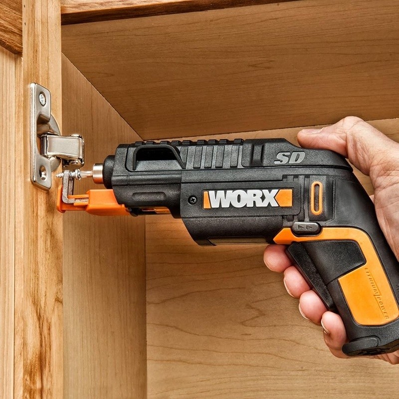 4V Electric Screwdriver Rechargeable Cordless Power Screwdriver Set with 6 Bits