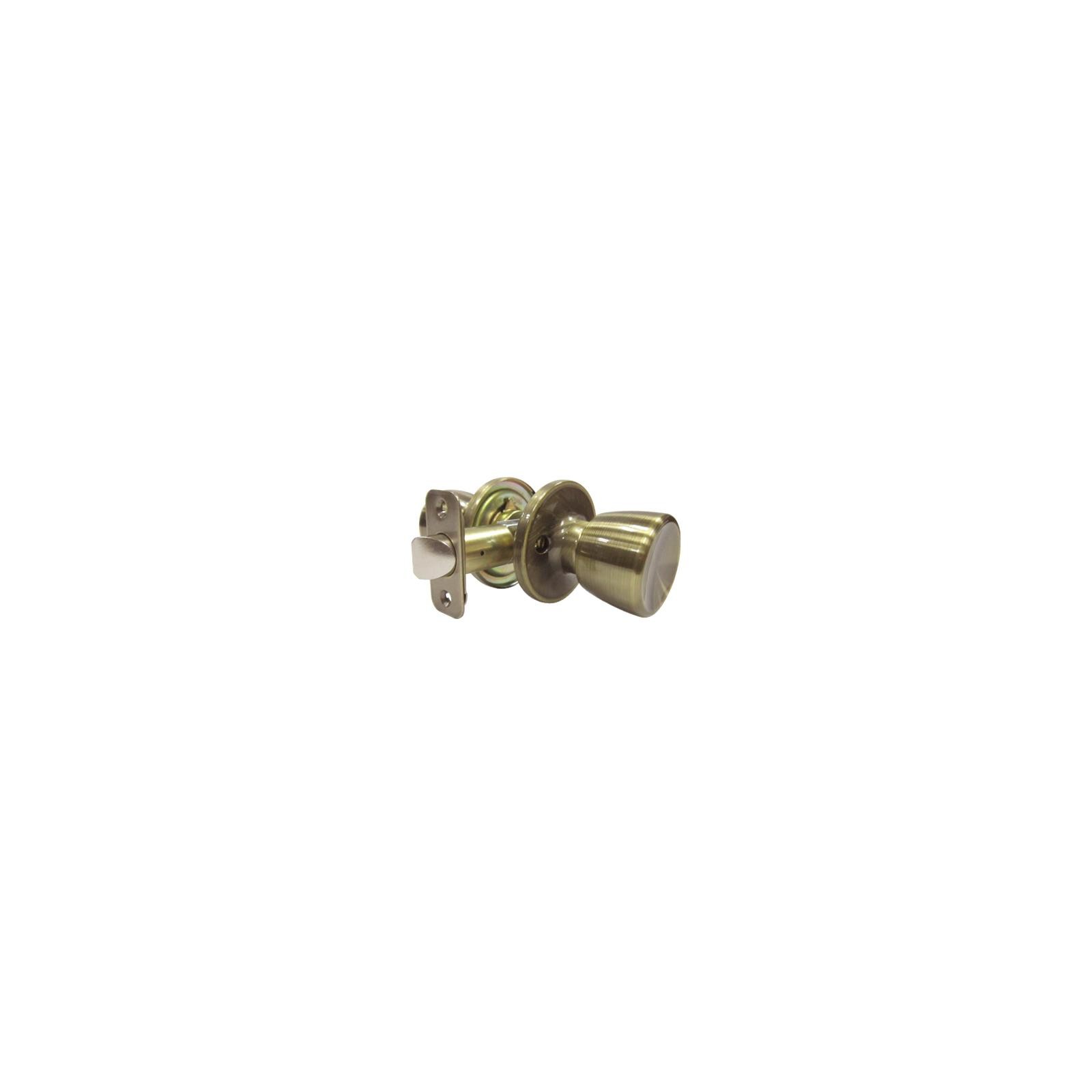 TruGuard TS830B Medium Tulip-Style Knob Passage Lockset, Antique Brass -