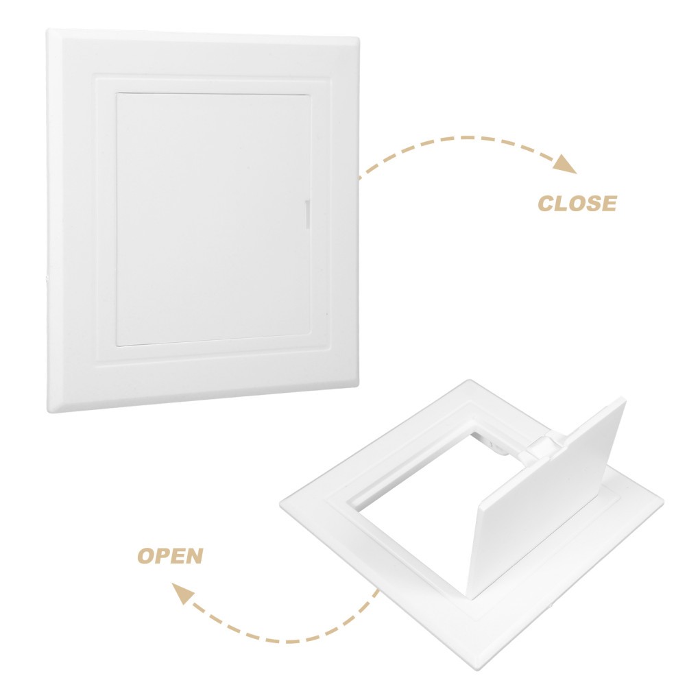 Reusable PVC Pipe Access Panel White Wall Cover Bathroom Plumbing Plastic