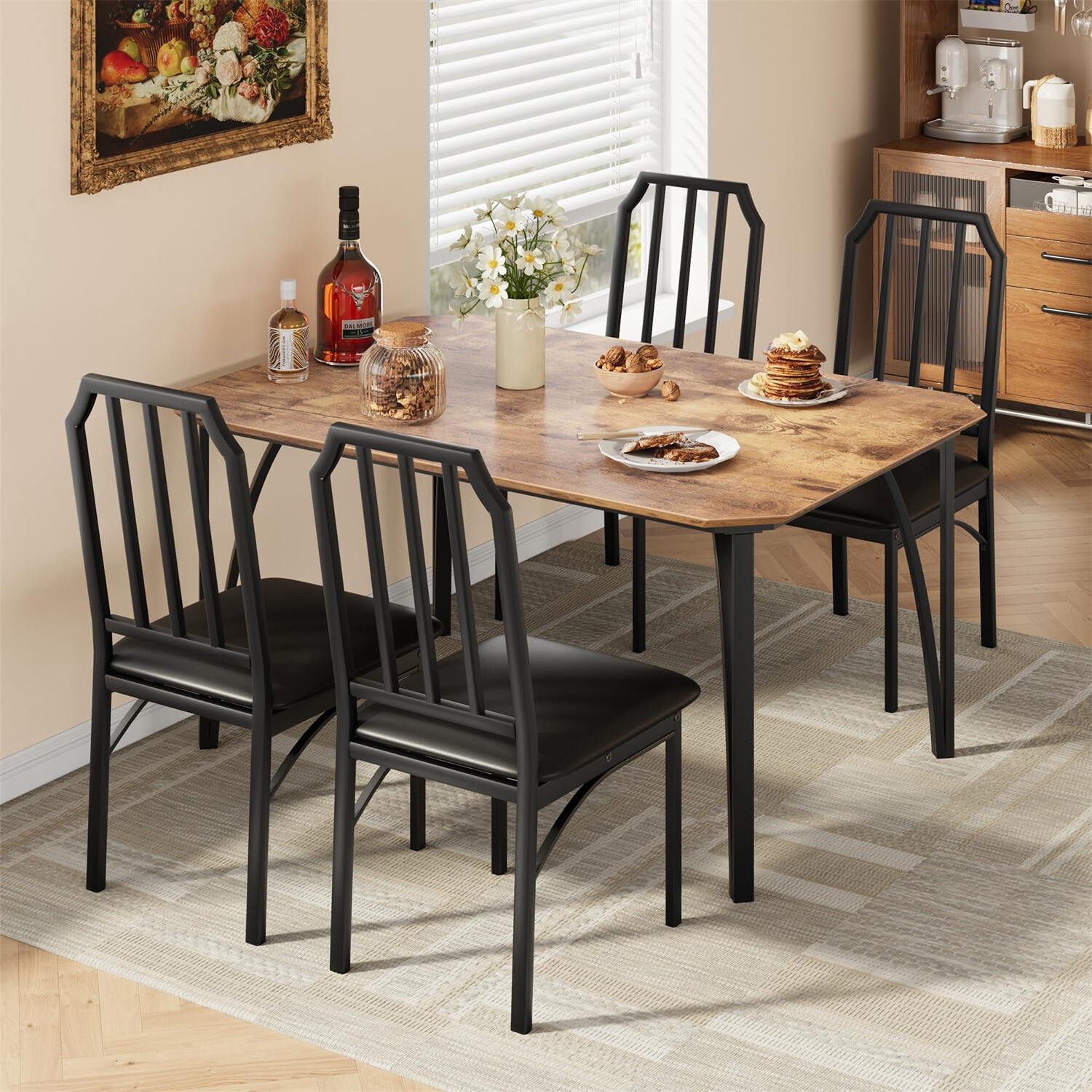 Dining Room Table Set Kitchen Table and Chairs for Kitchen Dining Room Apartment
